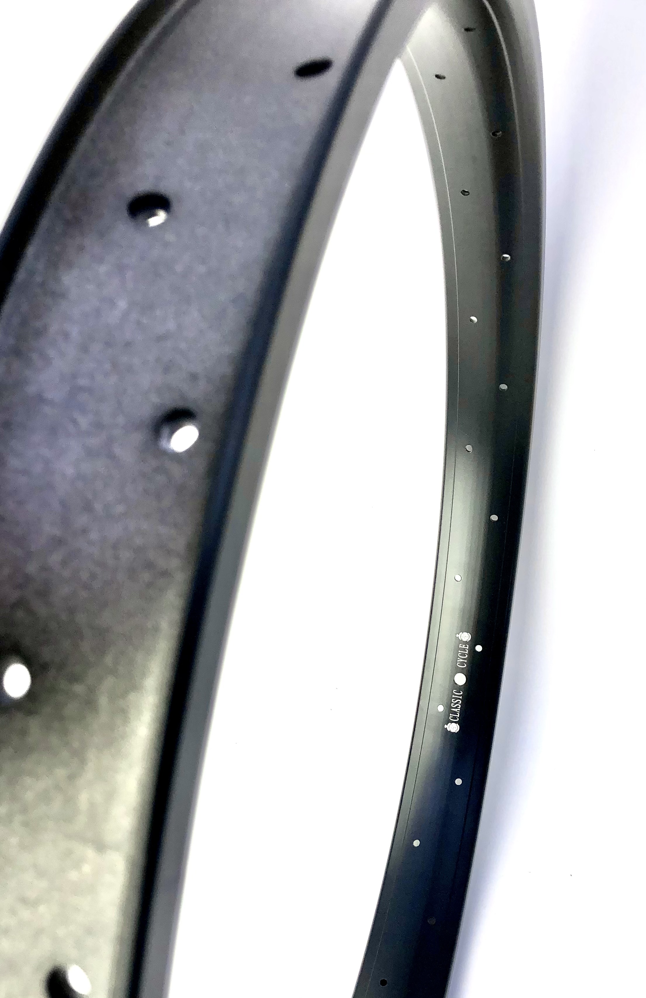 Alufelge 24 Zoll 57 mm, schwarz, doppelwandig