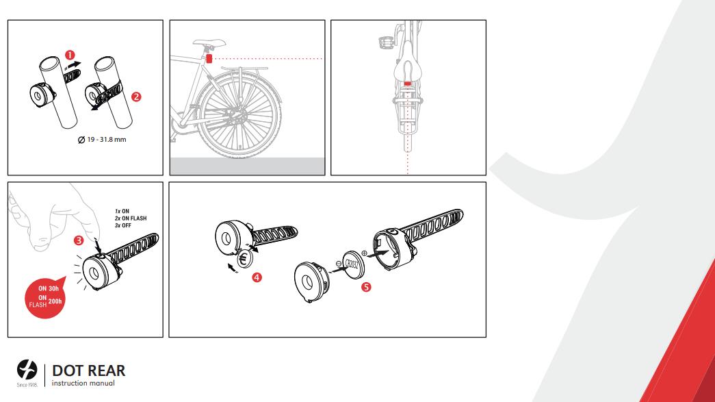 LED Rückleuchte DOT von Spanninga