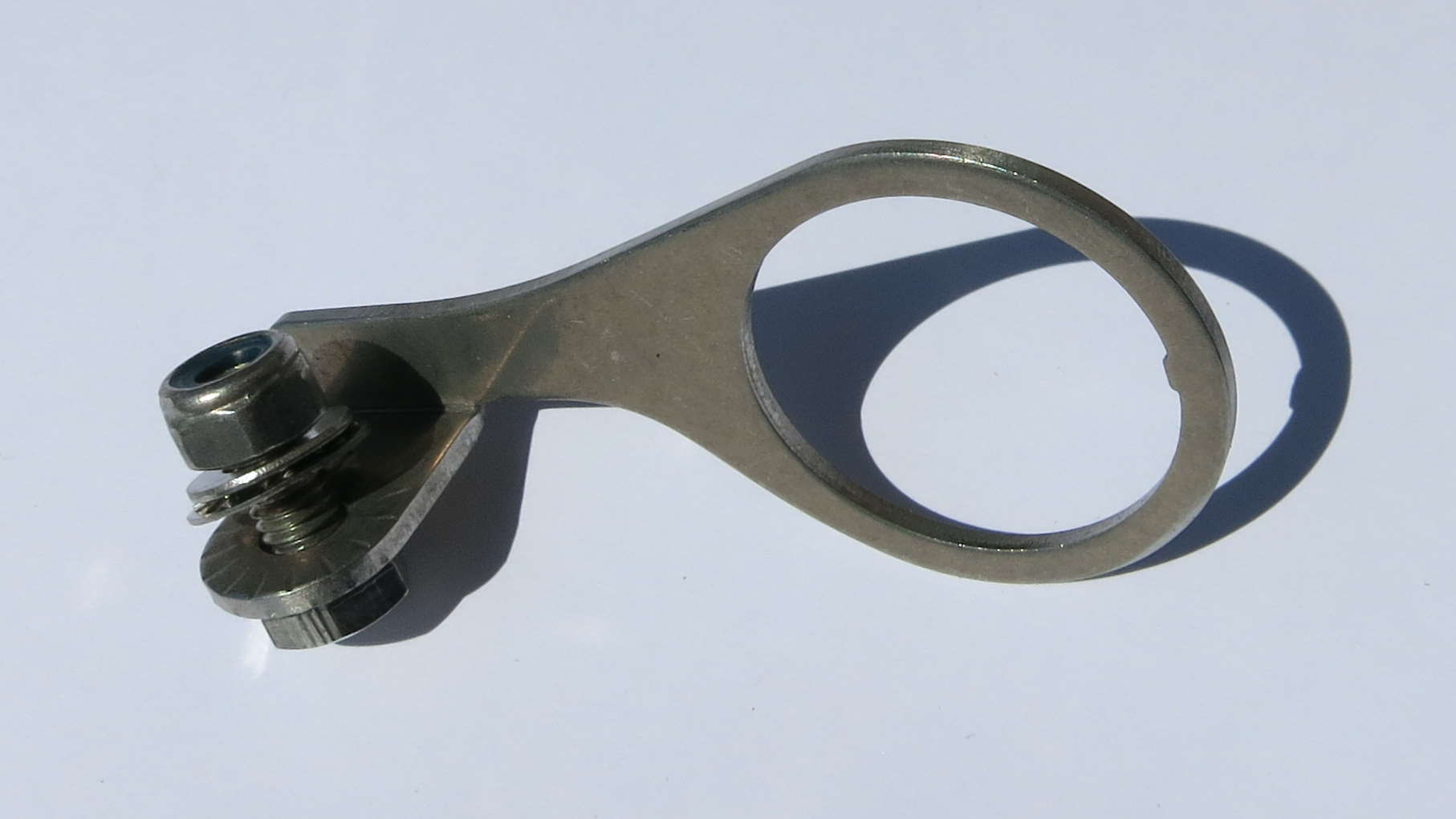 Lampenhalter Edelstahl 1 1/8 für den Steuerkopf