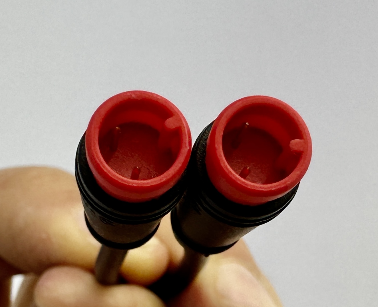 HIGO / Julet Adapterkabel 11 cm für Ebike, 2 PIN männlich zu männlich, rot