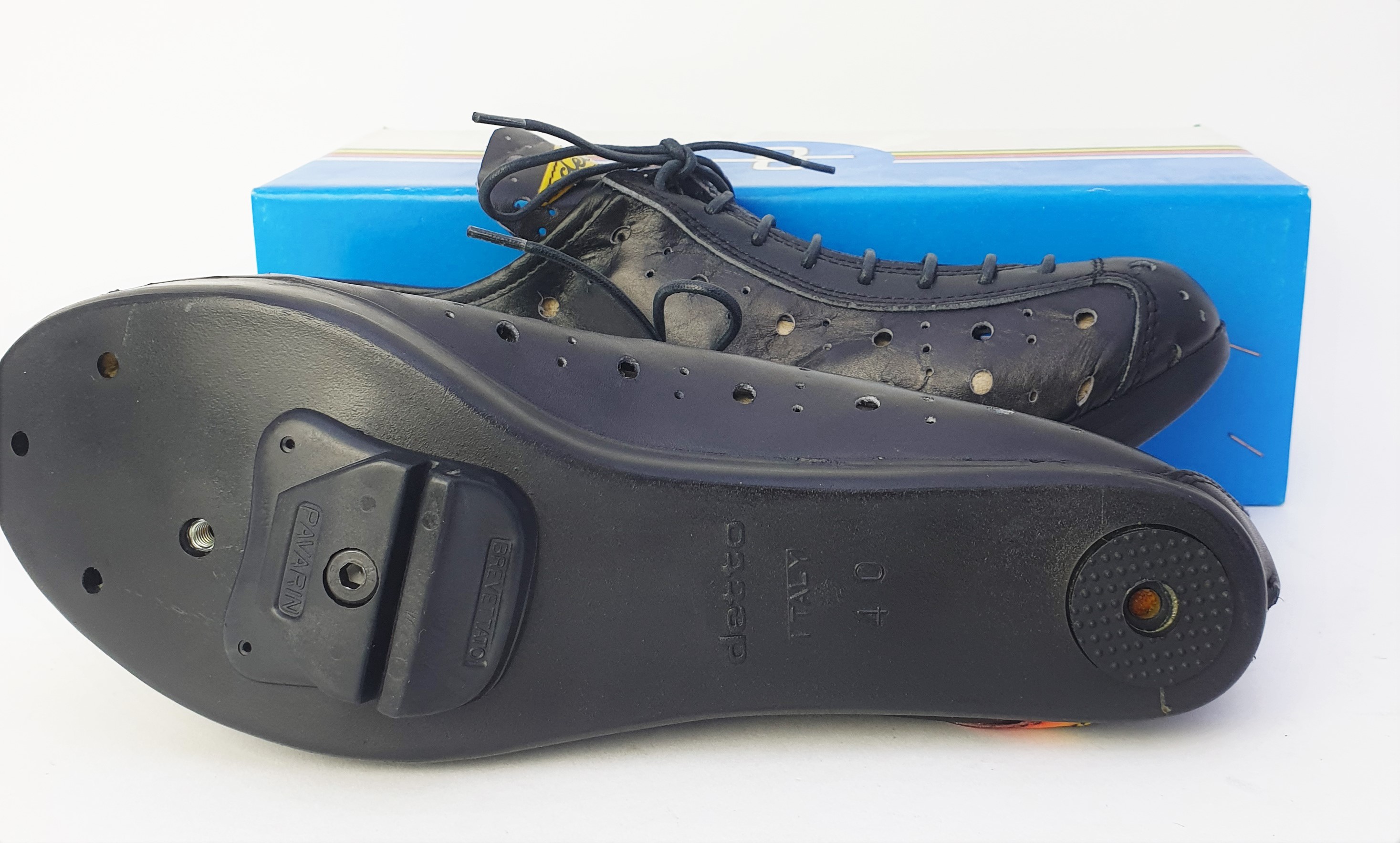 NOS Vintage Detto Pietro art. 74 N Special Look Rennradschuhe Größe 40
