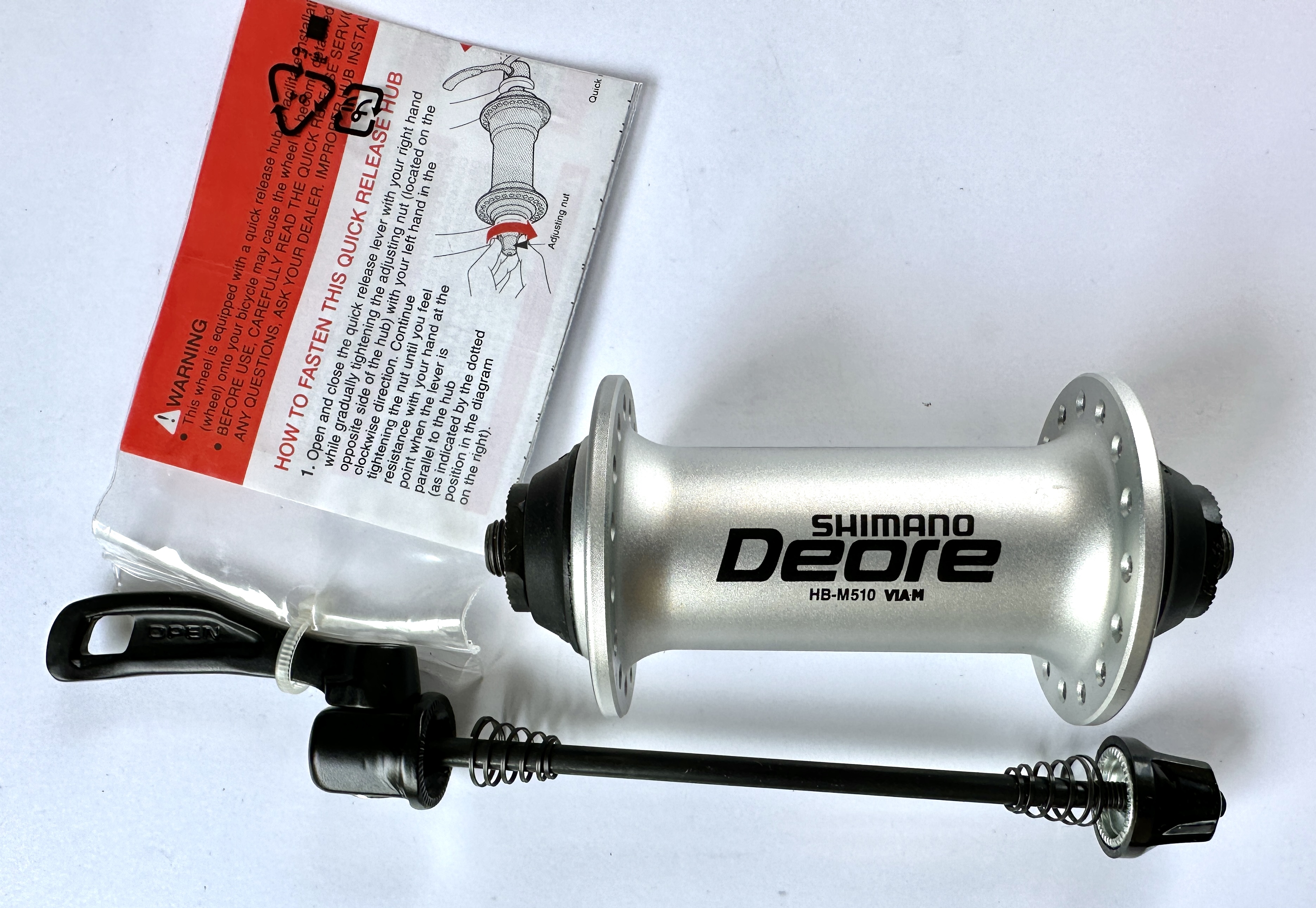 Shimano Deore HB-M510 Vorderradnabe 32-Loch, silber