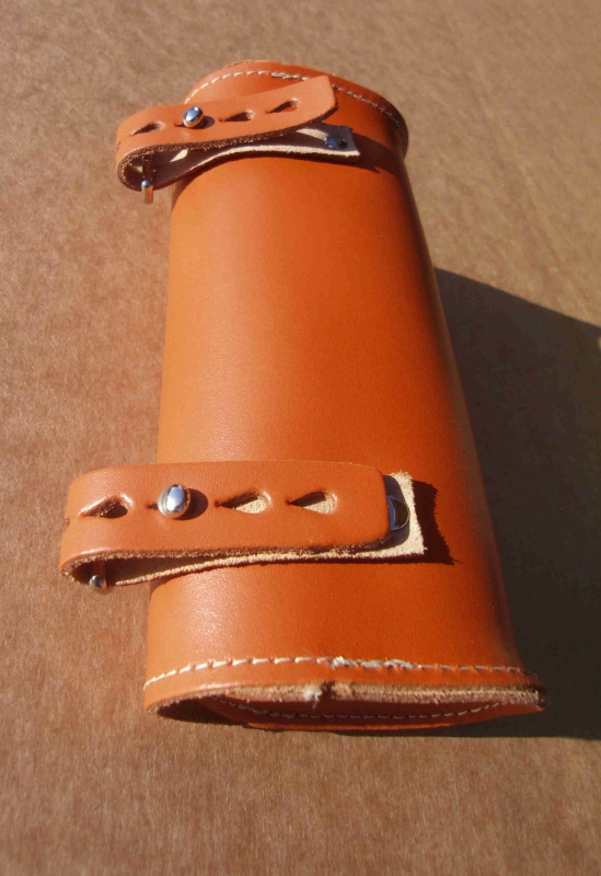 Satteltasche Echt Leder cognac braun