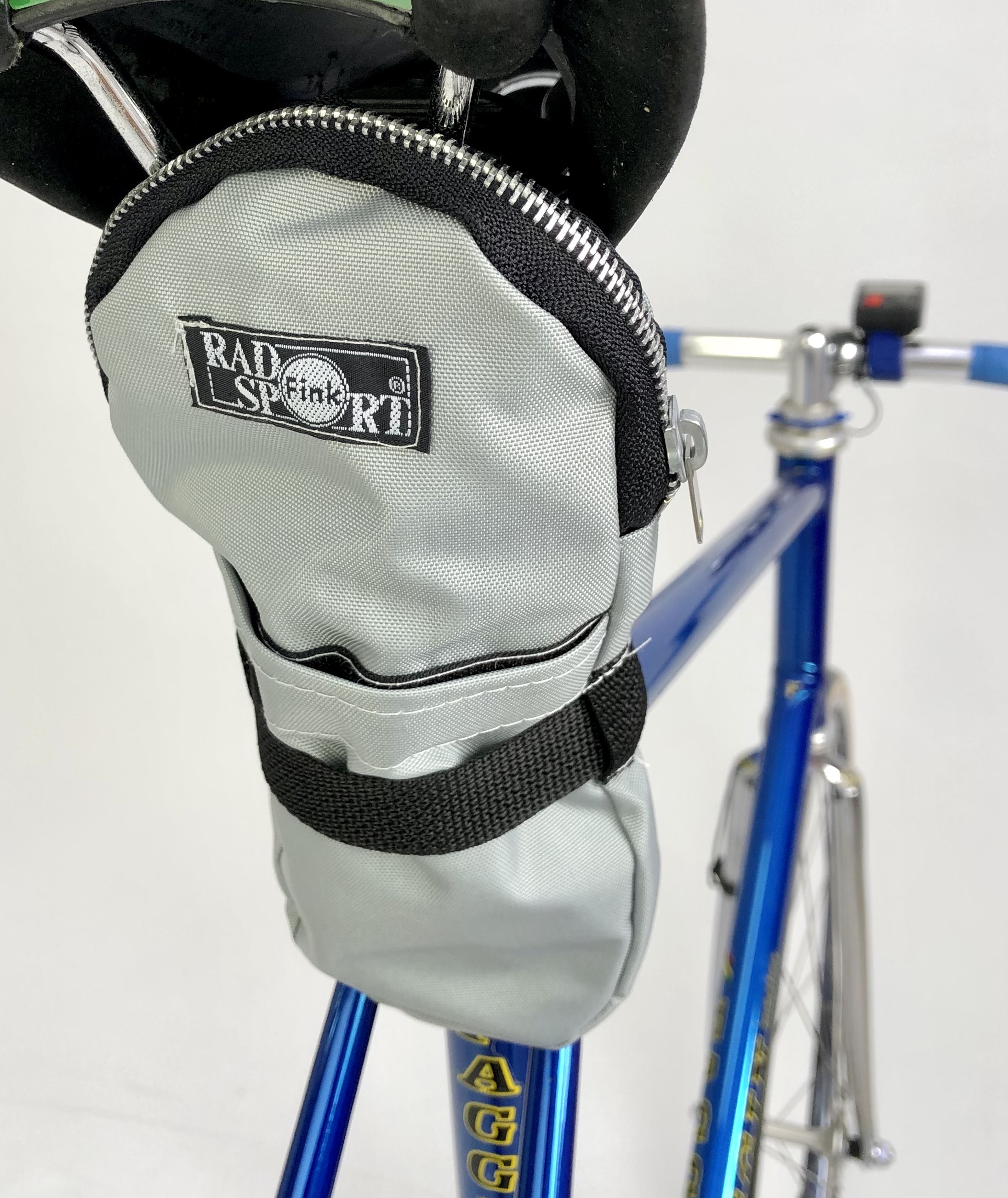 Satteltasche Rennrad Reifentasche Nylon grau