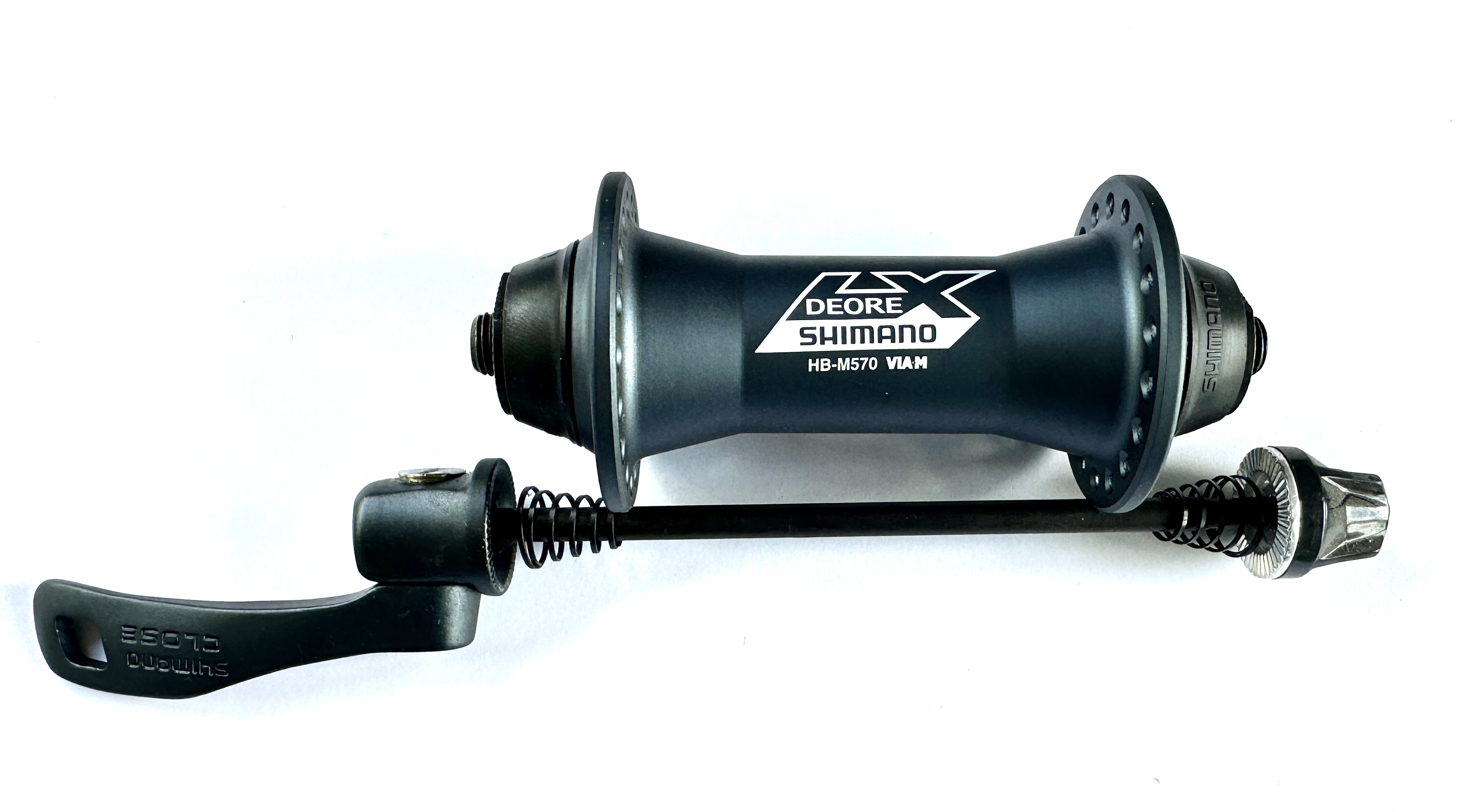 Shimano Deore LX HB-M570 Vorderradnabe 36-Loch, anthrazit ,Graublau