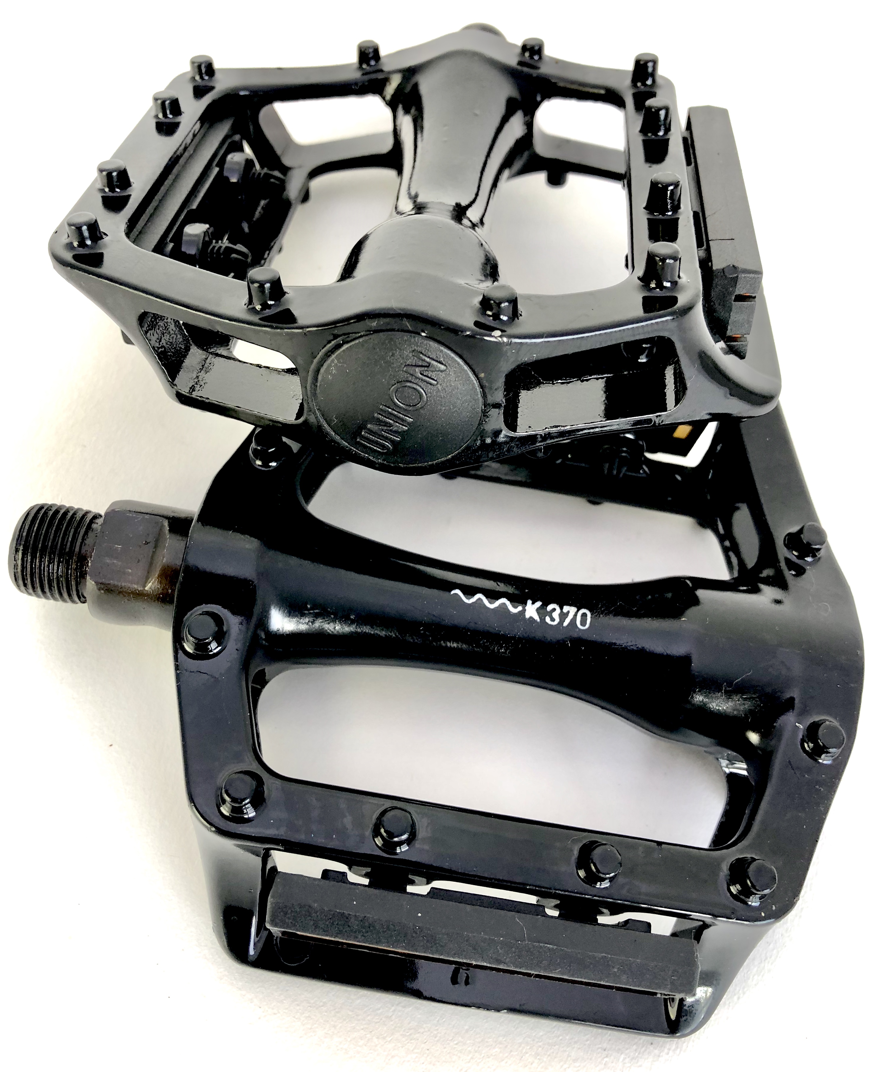 Alu Pedale Total Grip mit Reflektor 9/16 Zoll, schwarz