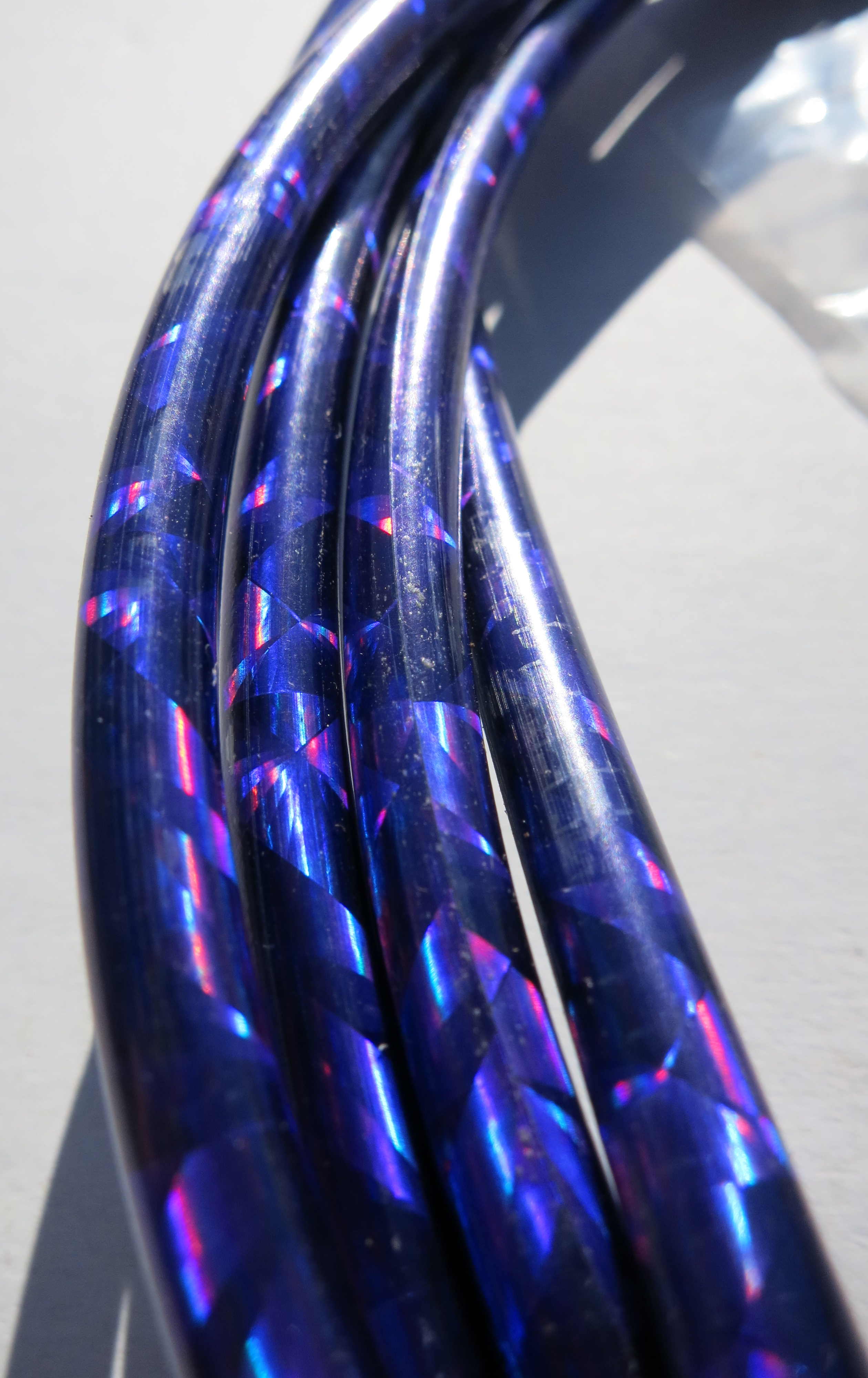 Außenzug Bowdenzug Glitter lila 2,50 m 5 mm