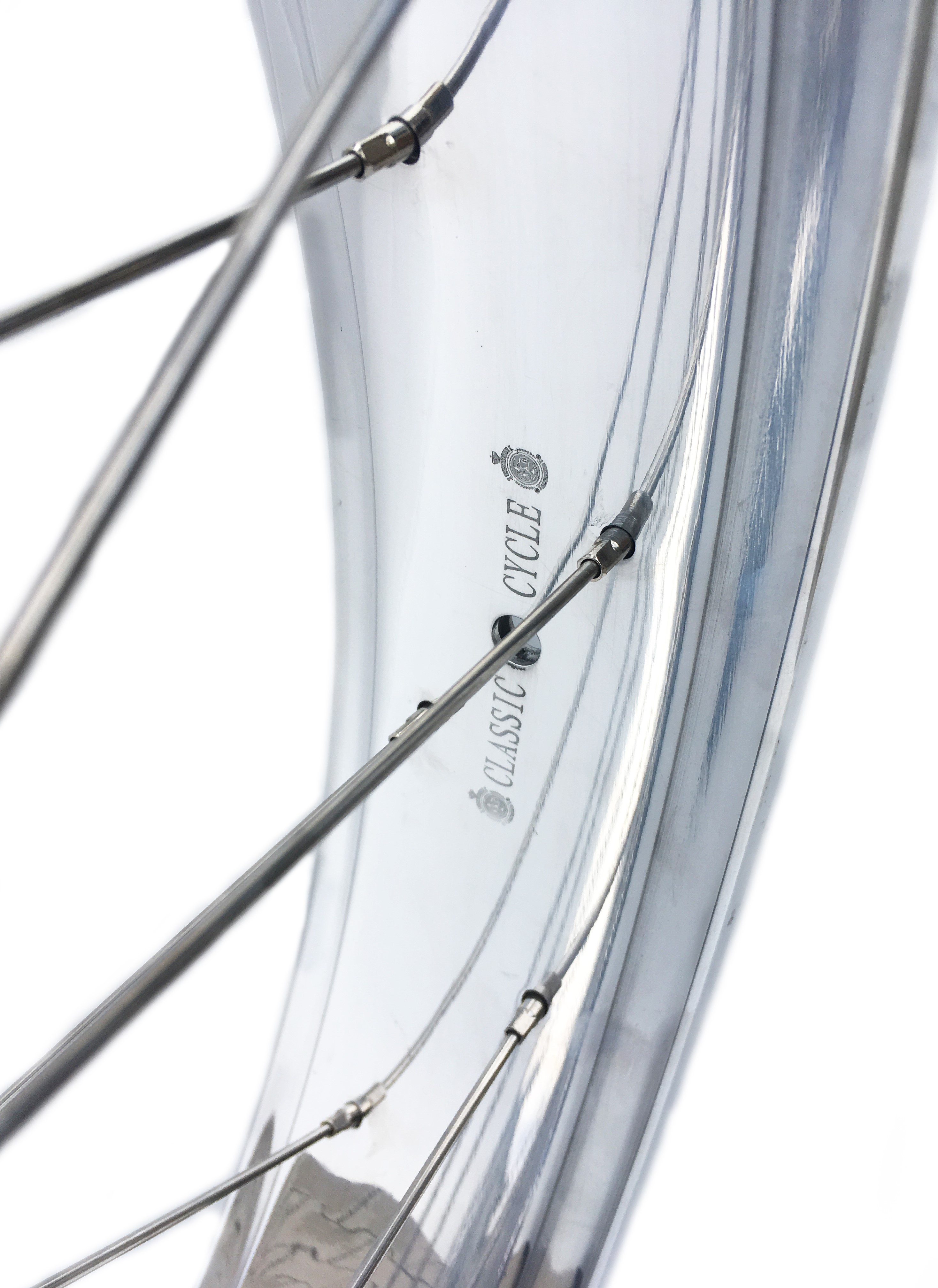 26 Zoll Hinterrad 82 mm Alufelge 8-Gang Shimano poliert