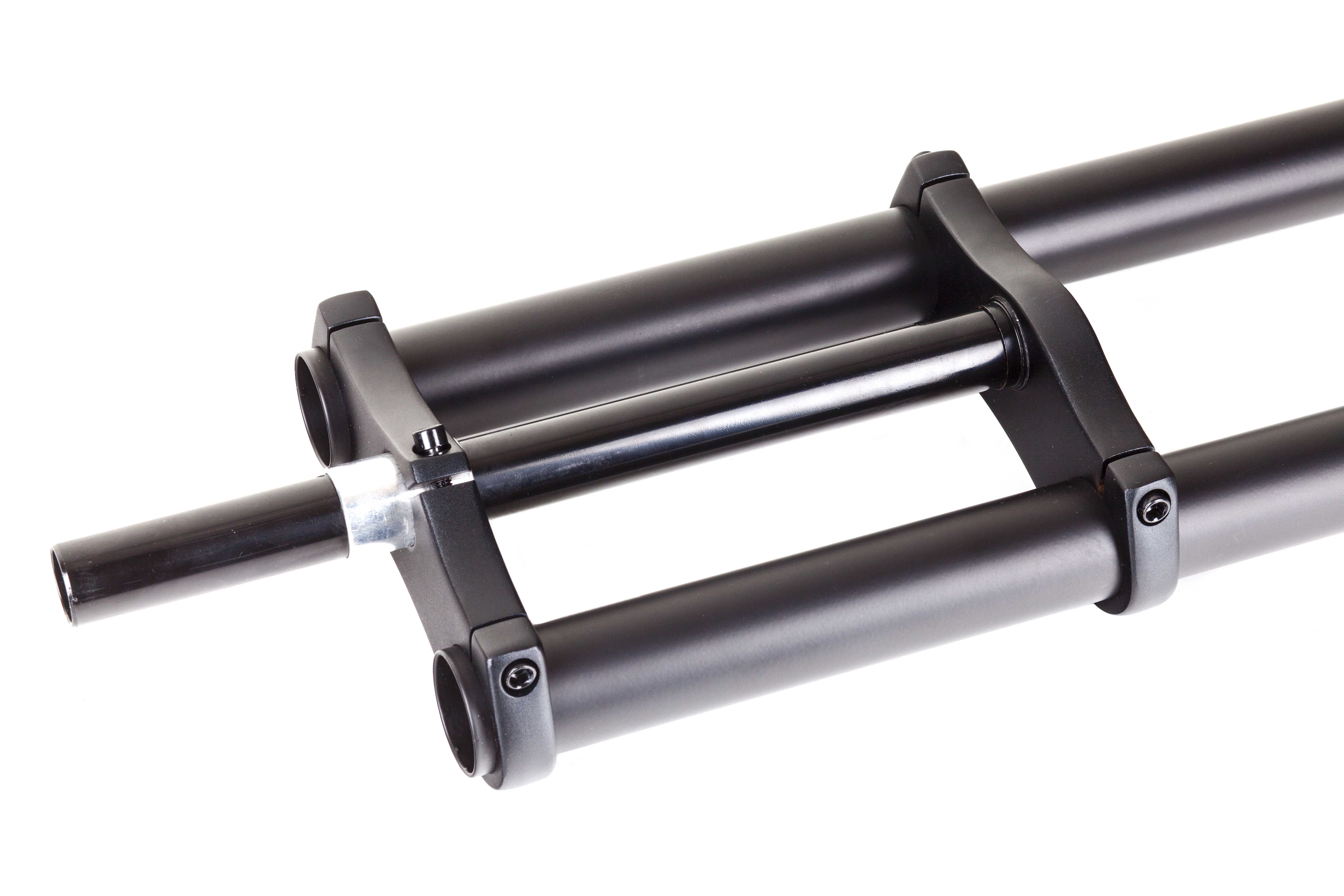 Doppelbrückengabel, mattschwarz 690 mm, edel für 20-28 Zoll-Reifen