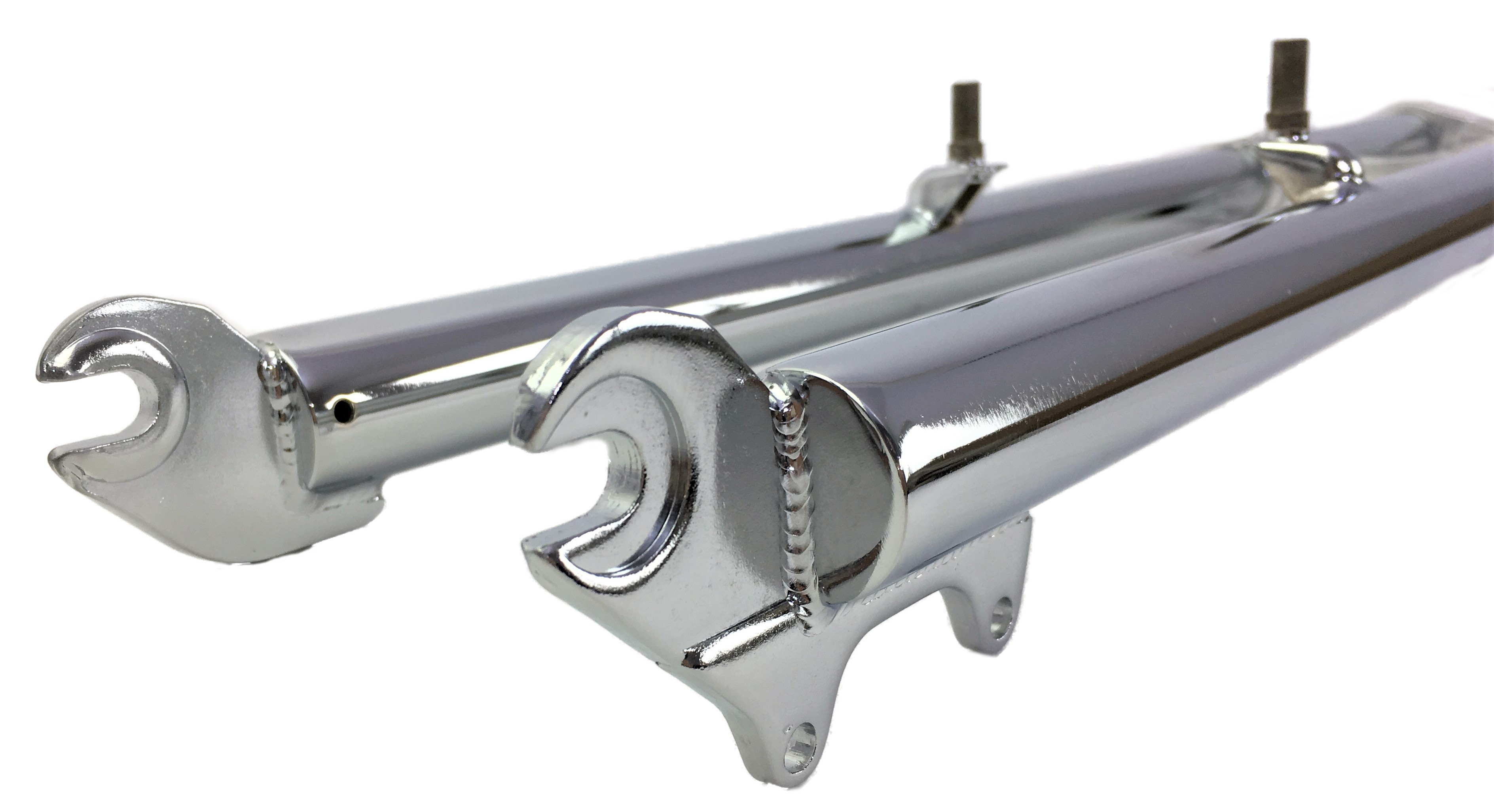 Doppelbrückengabel, 730 mm, verchromt für 26 Zoll-Reifen