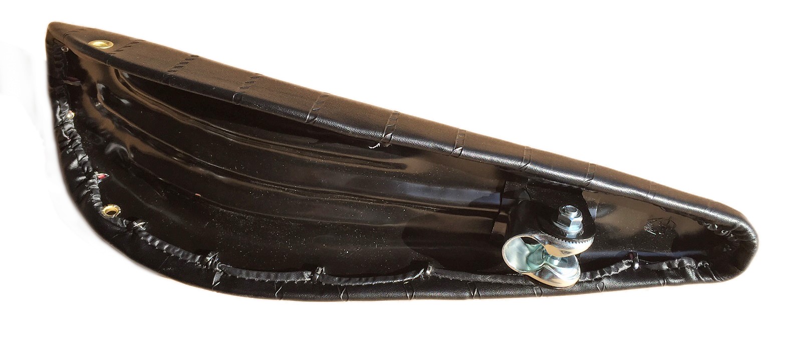 Bananensattel Kunstleder schwarz