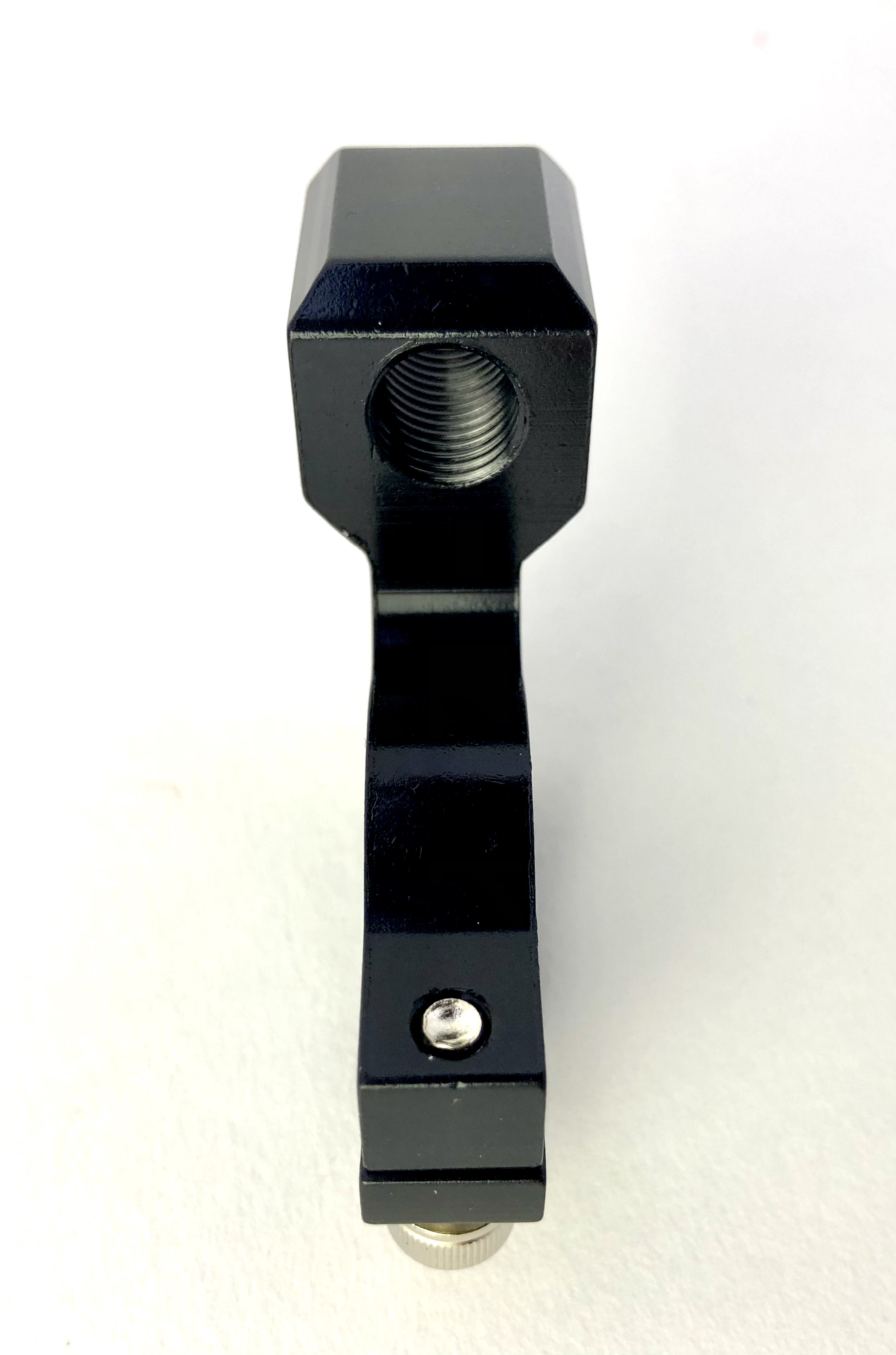Spiegelhalter Alu  22 mm  M10  schwarz