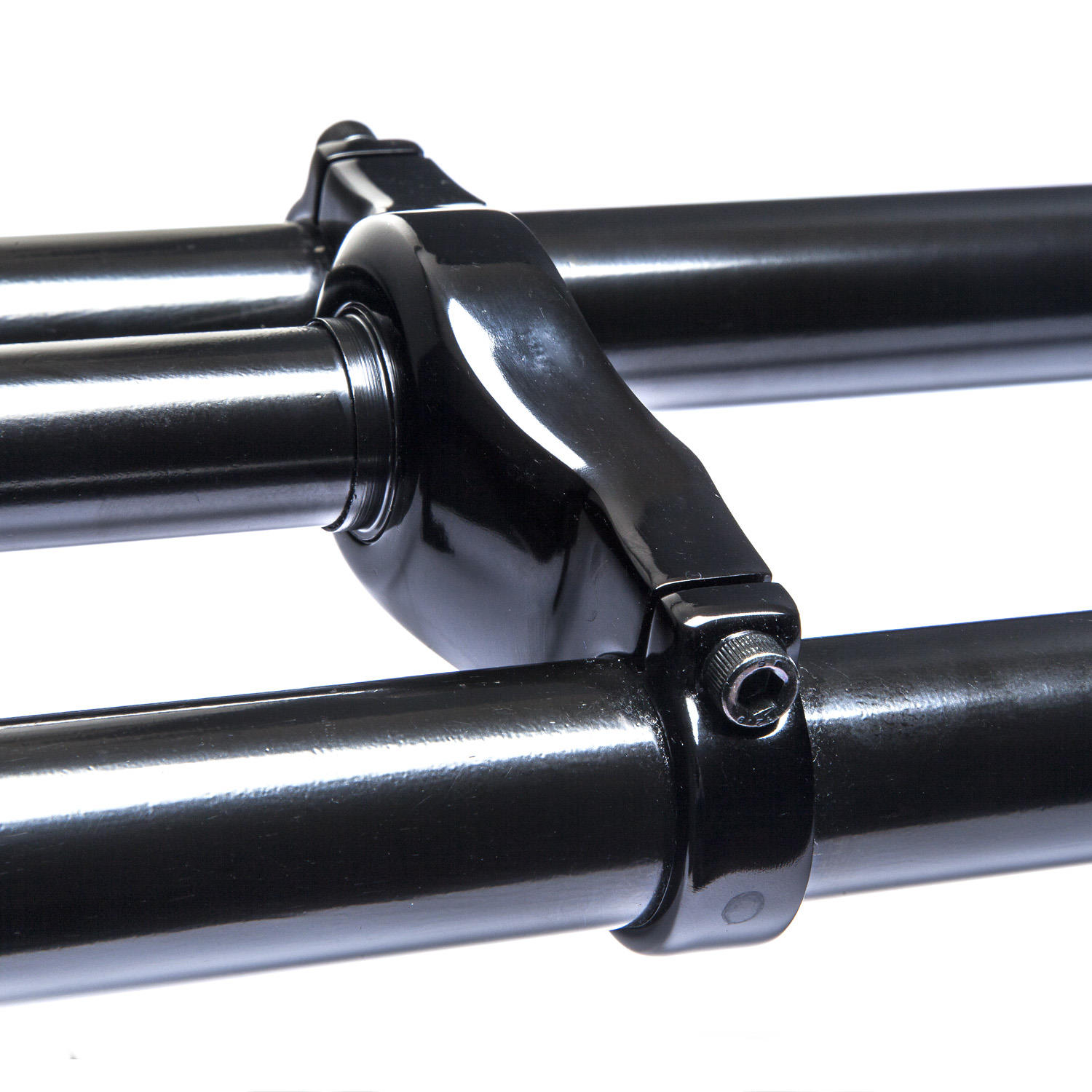 Doppelbrückengabel, schwarz 630 mm, edel für 26 Zoll-Reifen