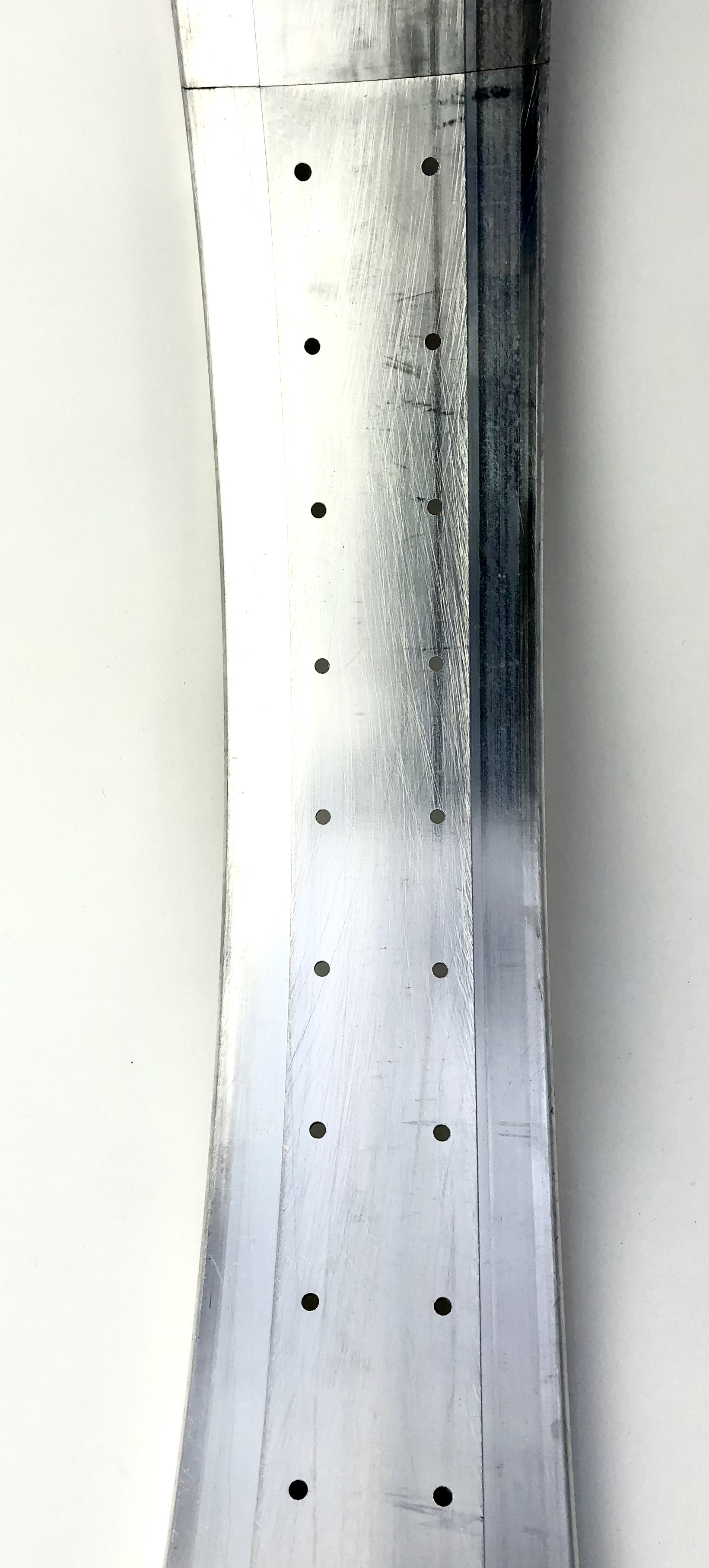 Alufelge 26 Zoll 102 mm, 72 Loch, roh / unlackiert