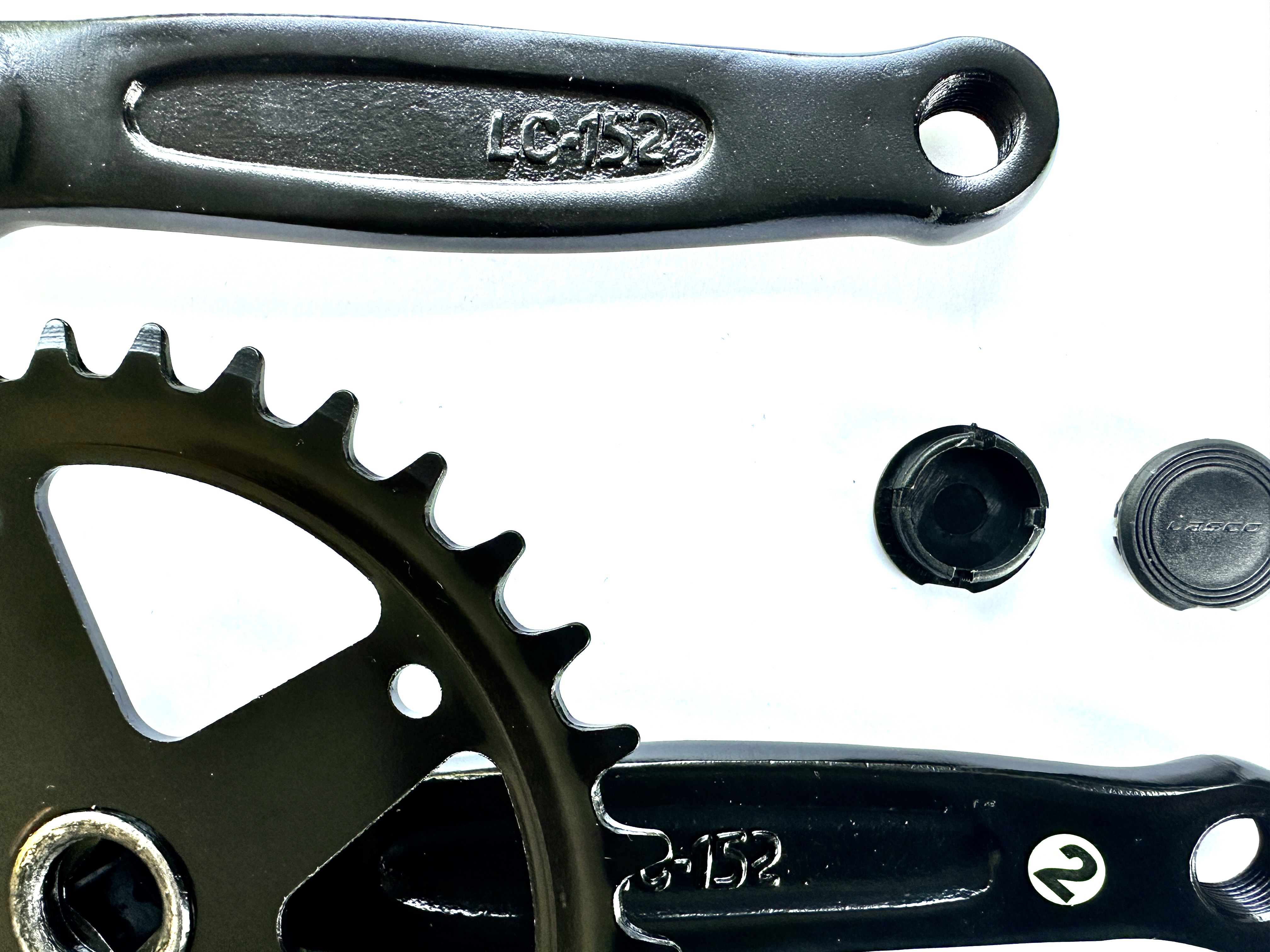 UD HZB Schwarze Kettenradgarnitur Stahl 152 mm, Vierkant, 36 Zähne
