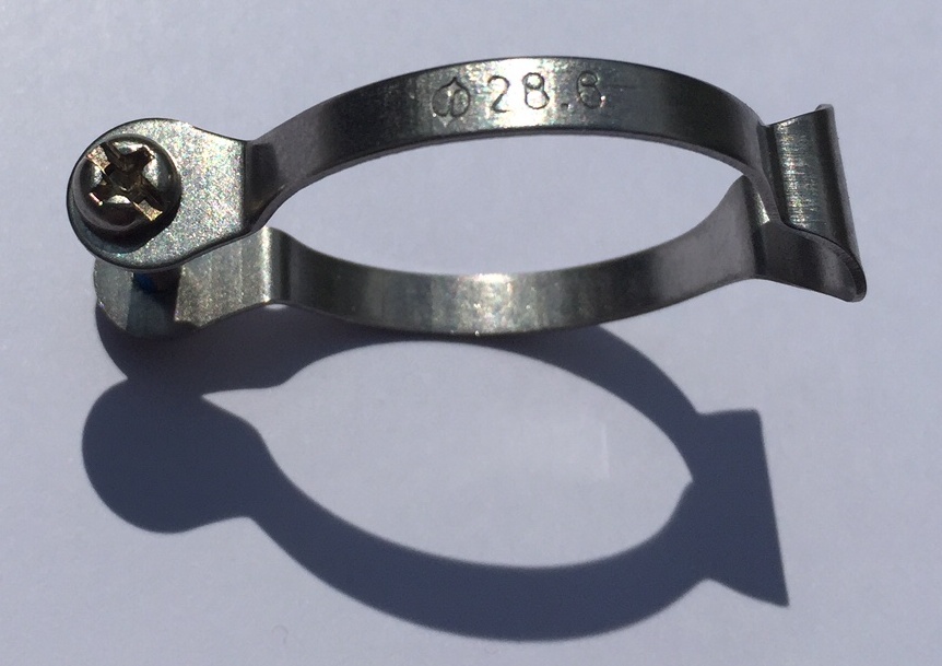 Zughüllenklemme Edelstahl rostfrei für 28,6