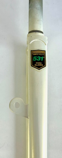 Rennradgabel mit Campagnolo Ausfallenden 700c  Schaftlänge:176 mm Perlmutt