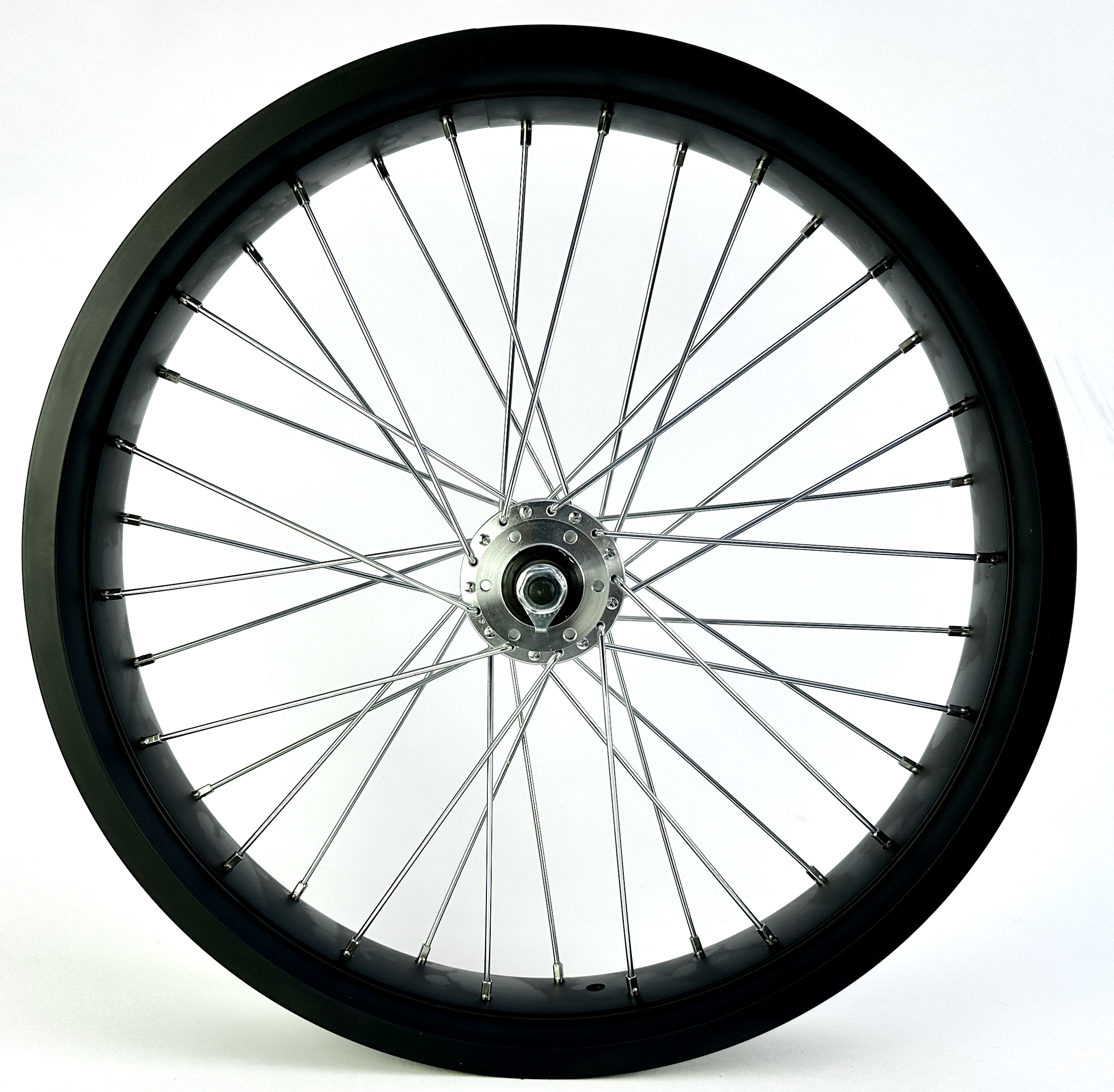 204 Vorderrad 20 x 4  - 80 mm breit, alufarbene Nabe