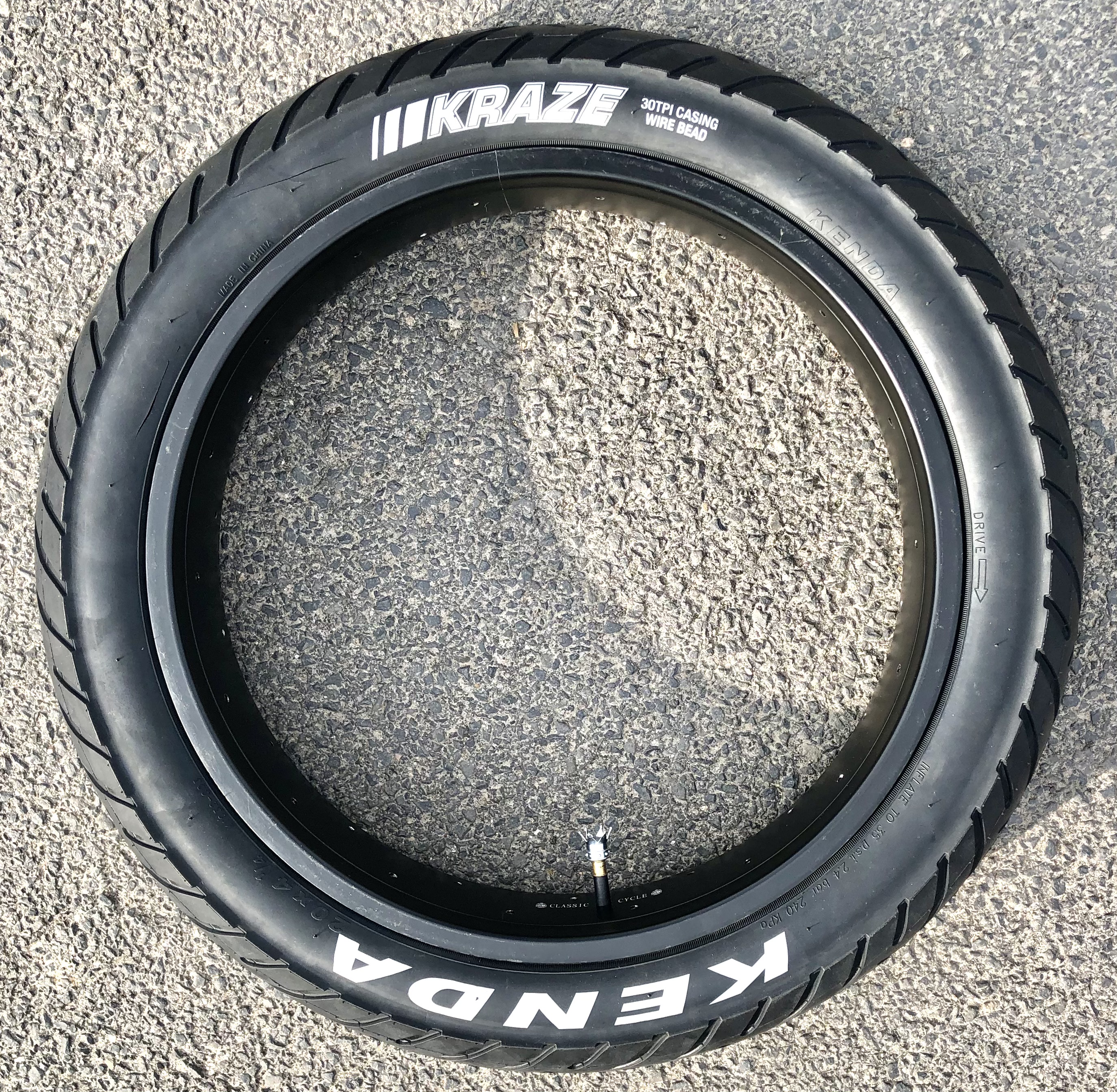 204 Reifen Kenda Kraze 20 x 4 1/4 Motorradprofil