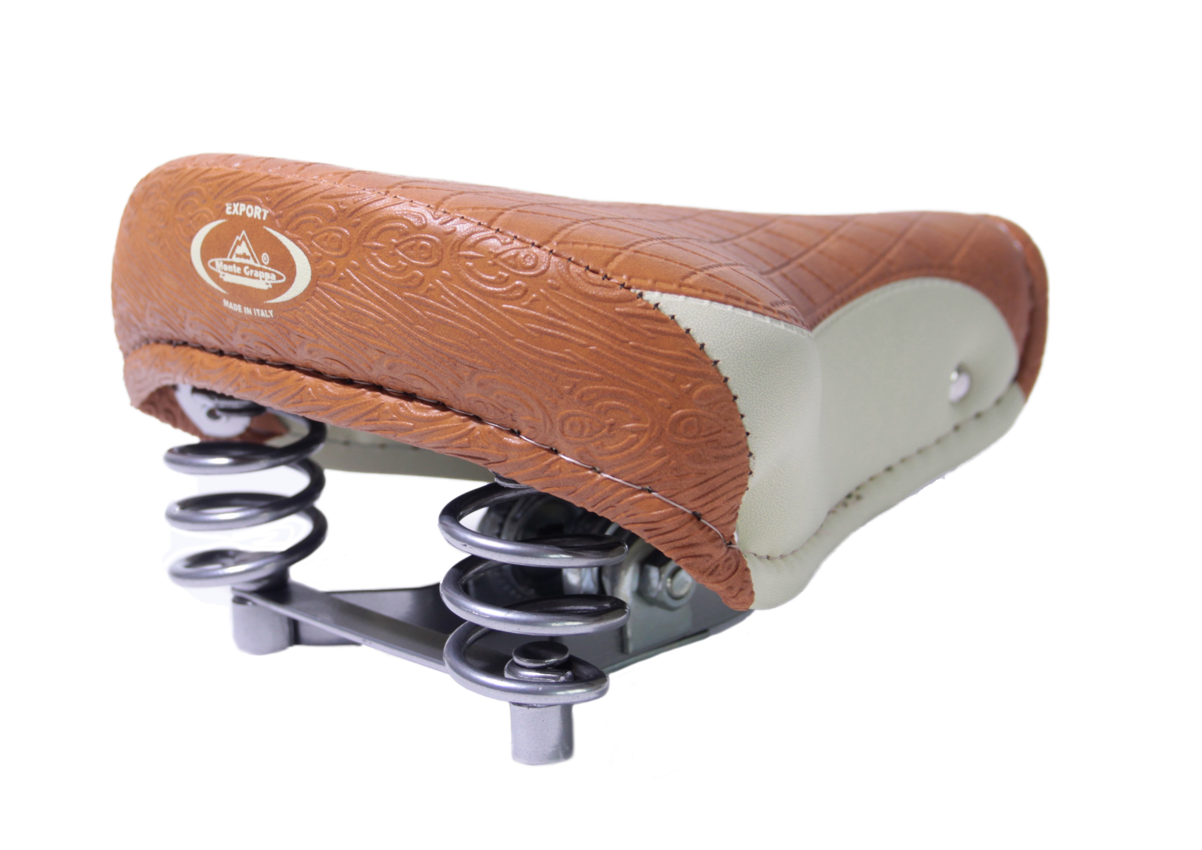 Zweifarben Sattel Two-Tone Bicolor Klapprad 70er braun creme