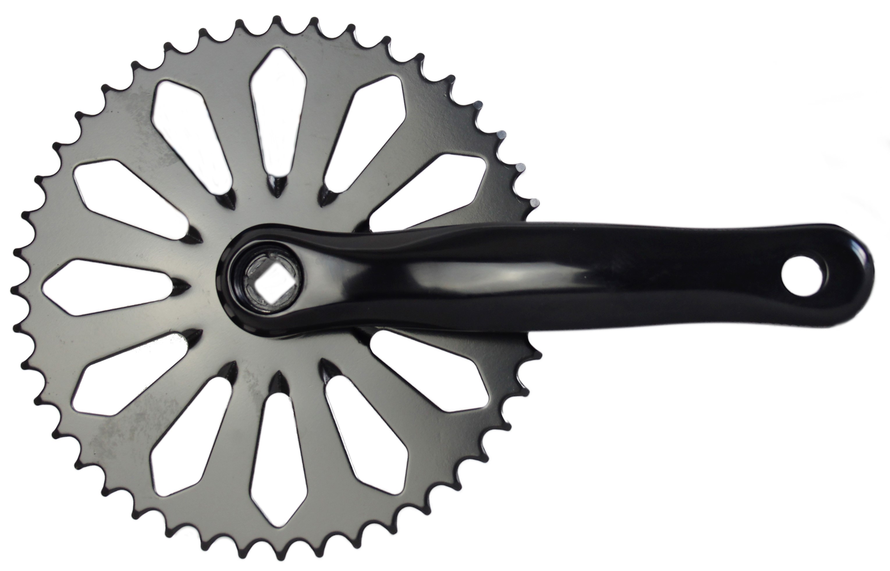 Kettenradgarnitur Vierkant Crystal, schwarz 44 Z