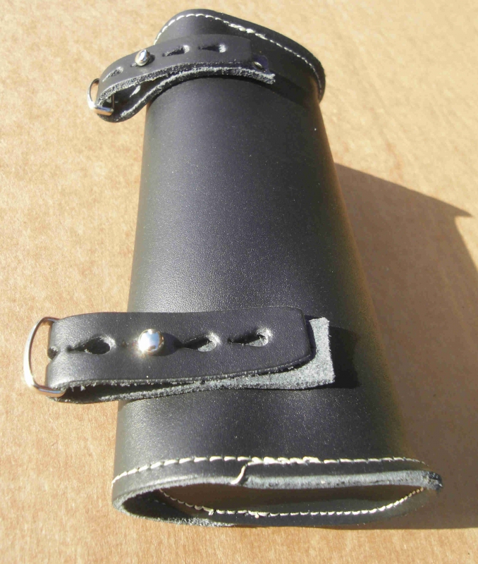 Satteltasche Echt Leder schwarz