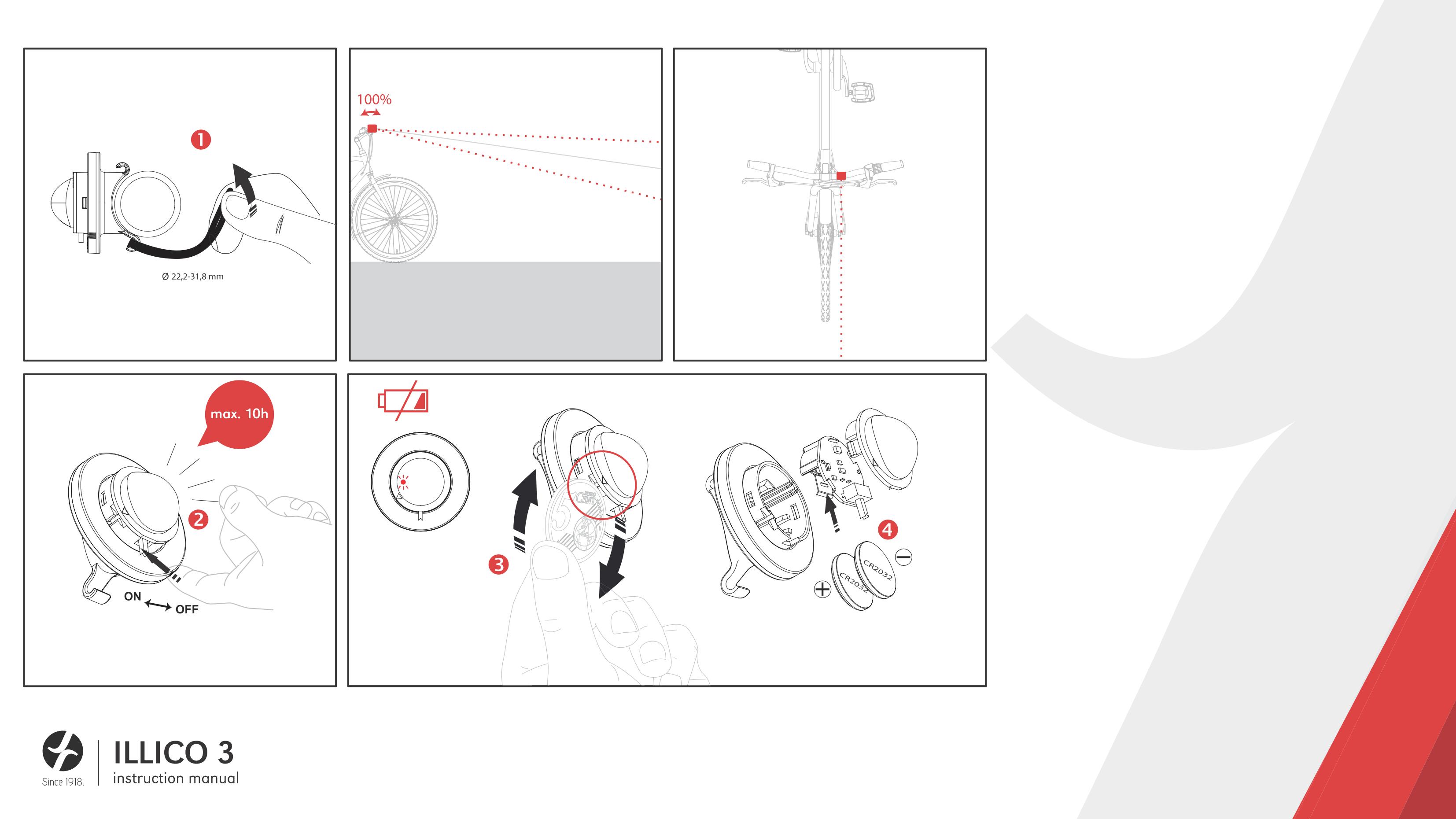 LED Frontlicht mit Reflektor Illico3 von Spanninga