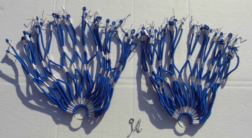 Kleidernetz Rockschutz Gummi, blau, 26-28