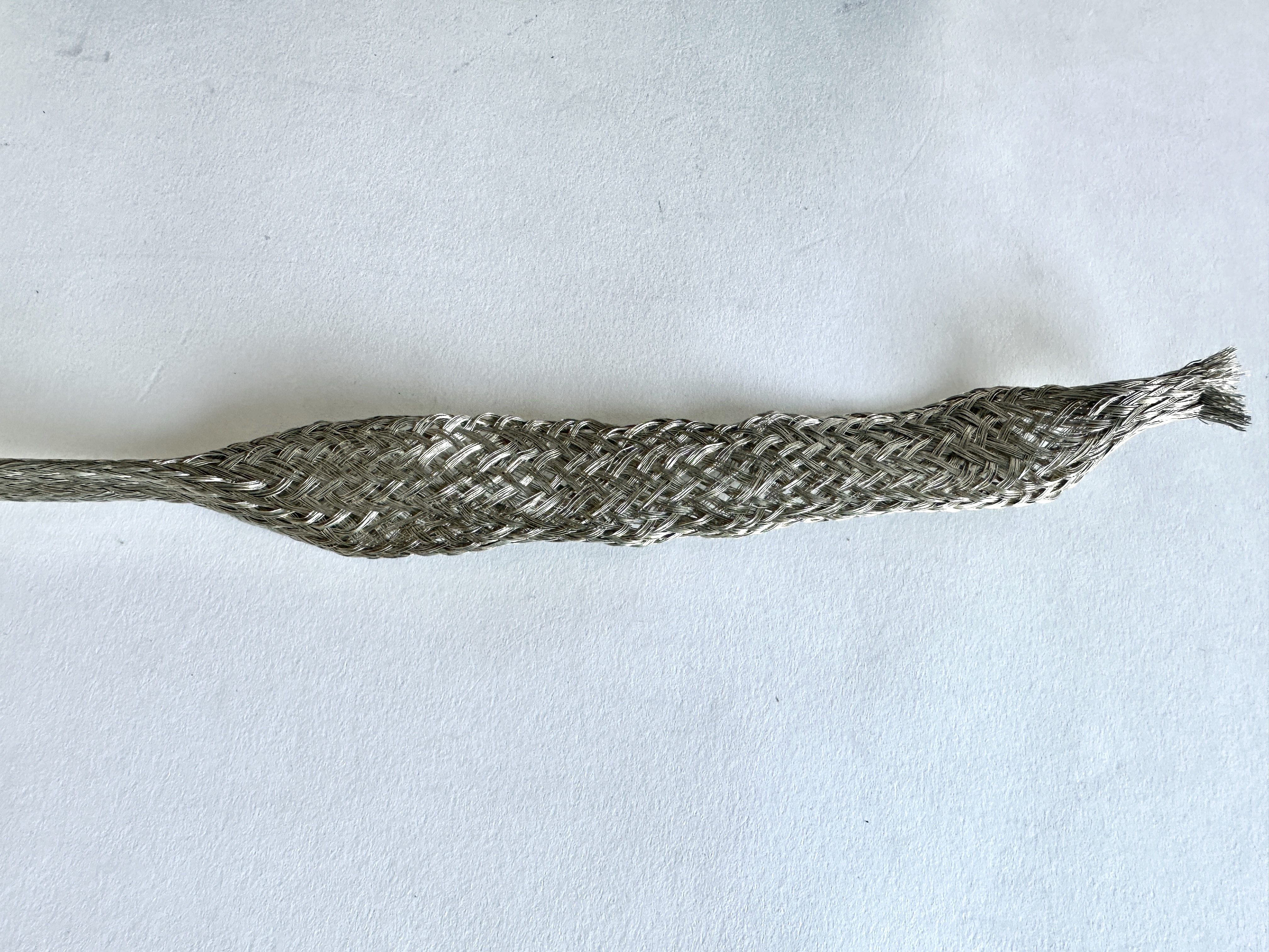 Kabelschutzschlauch - Kupfer-Abschirmschlauch verzinnt Meterware O 8,5 -25 mm   Länge: 10 cm