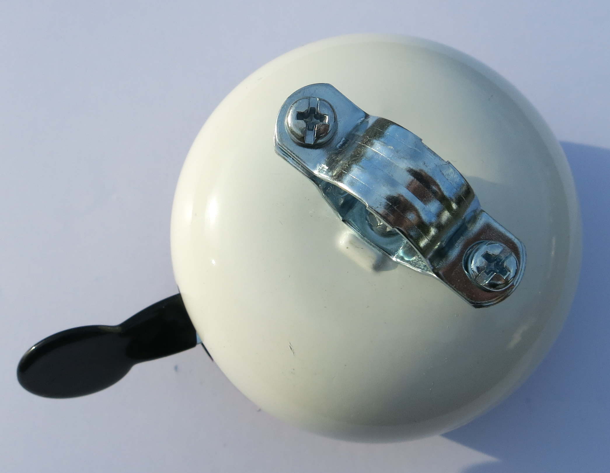 Ding Dong Glocke Rosa Blümchen auf schwarz 80mm