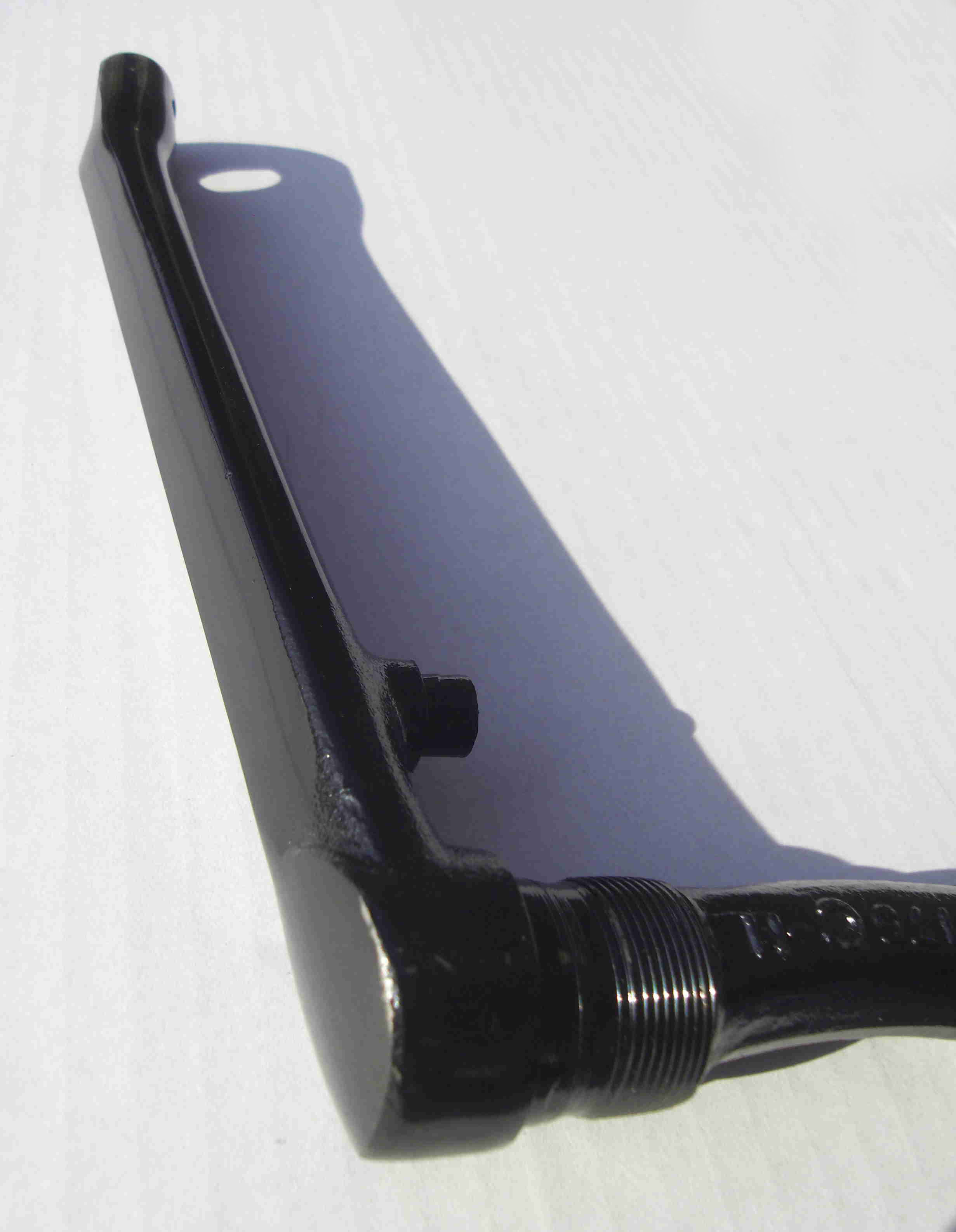 One piece Crank, Kuno Kante 175 mm schwarz Kurbel aus einem Stück