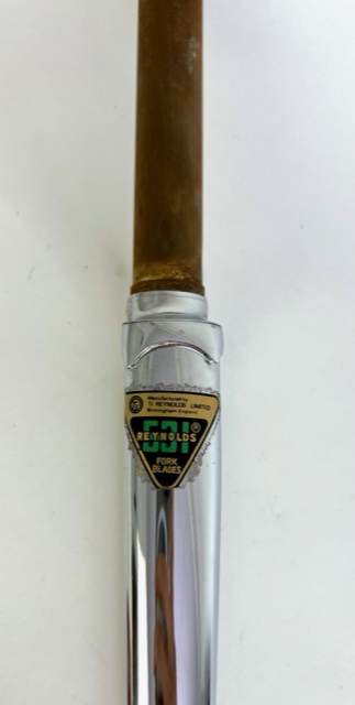 Rennradgabel mit Campagnolo Ausfallenden 700c 70-80er Jahre  Schaftlänge: 173 mm verchromt