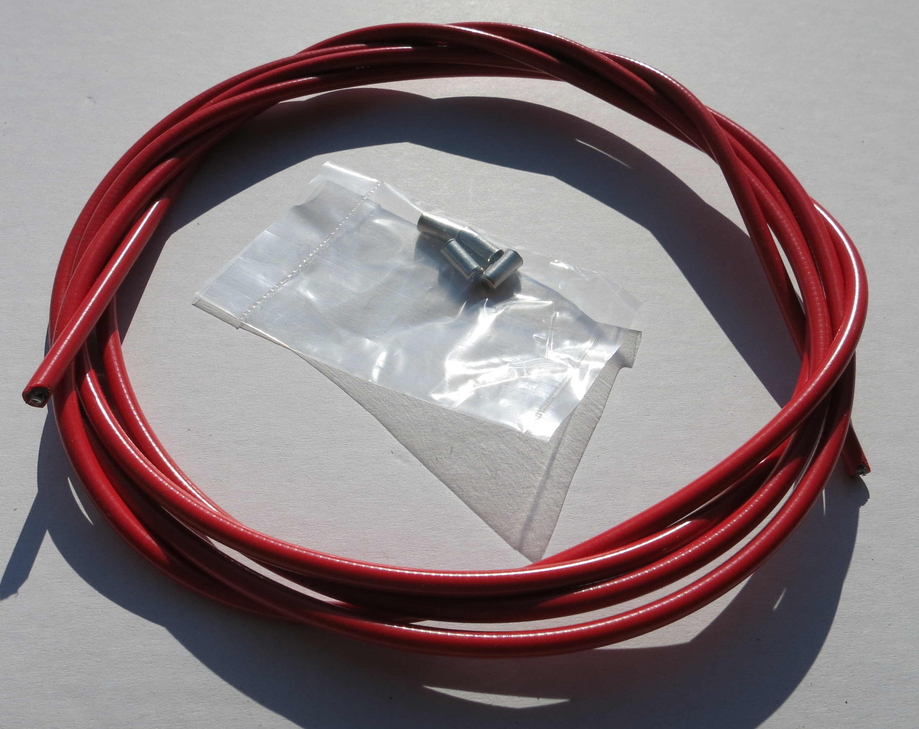 Außenzug Bowdenzug rot 2,50 m 5 mm