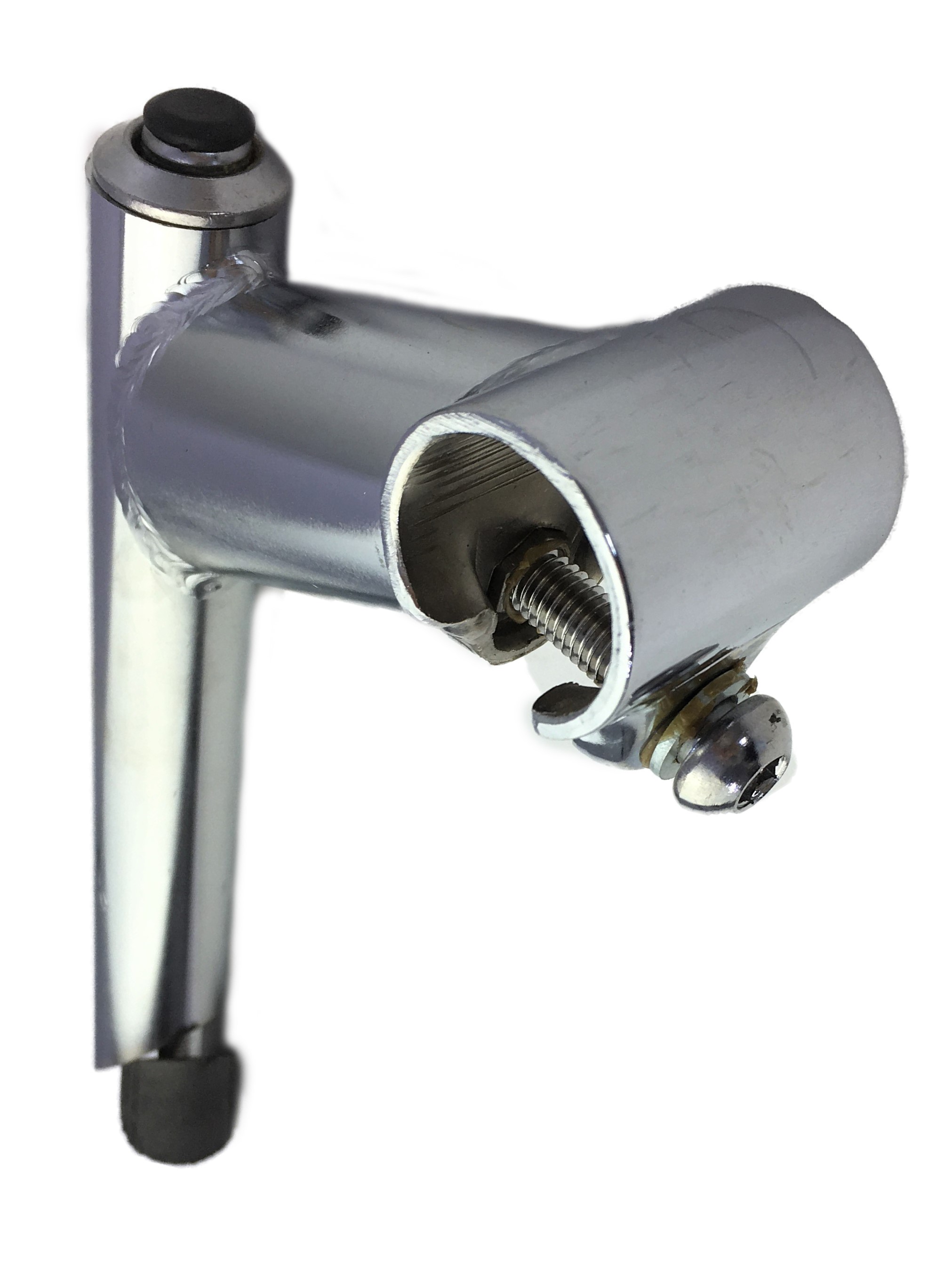 Vorbau, 25,4 - 22,2, 80mm, Stahl-Schaft 1-Fach Schraubenlenkerklemmung verchromt Humpert Ergotec
