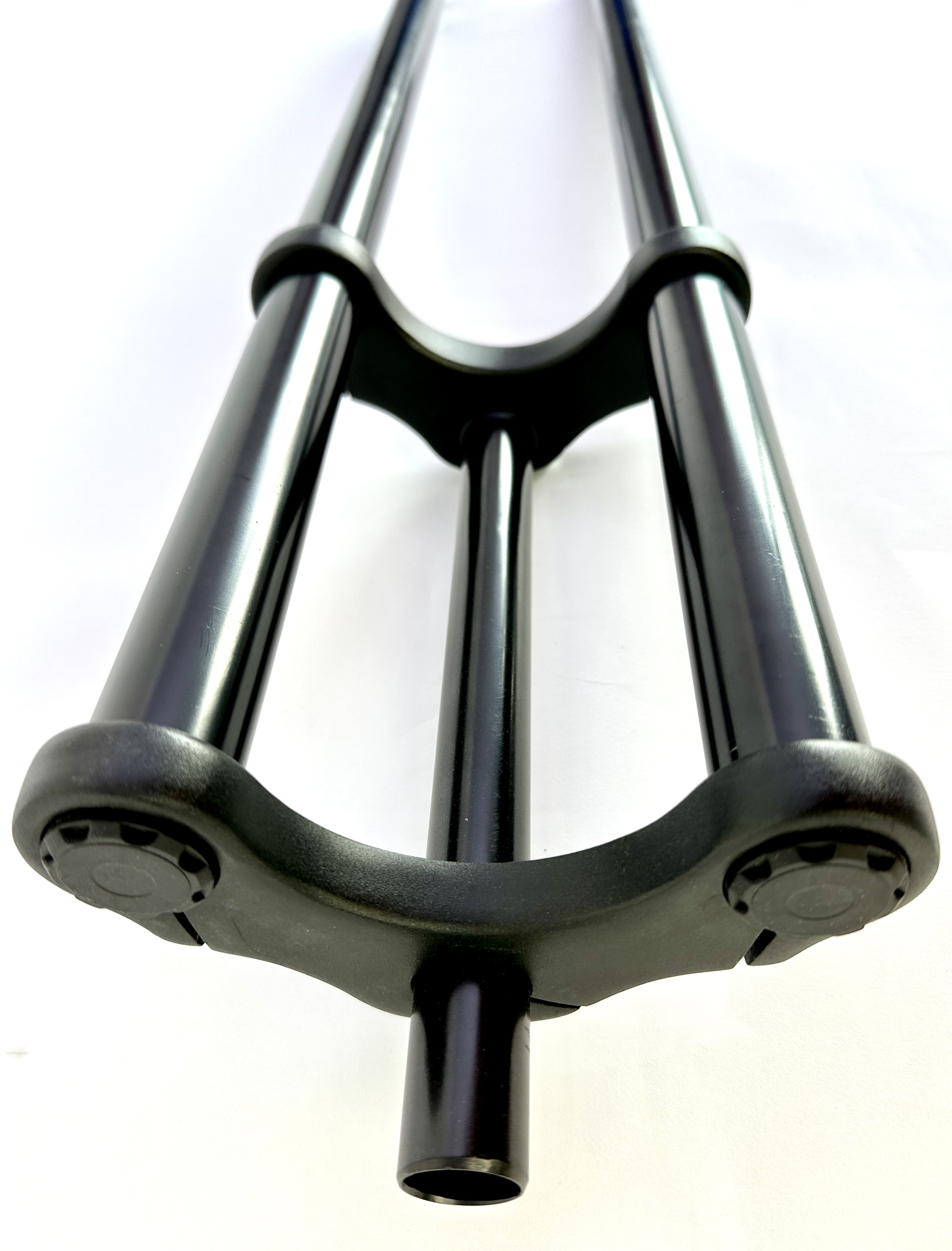 5-Doppelbrückengabel, schwarz 800 mm, für 20-28 Zoll-Reifen 1 Zoll Schaft