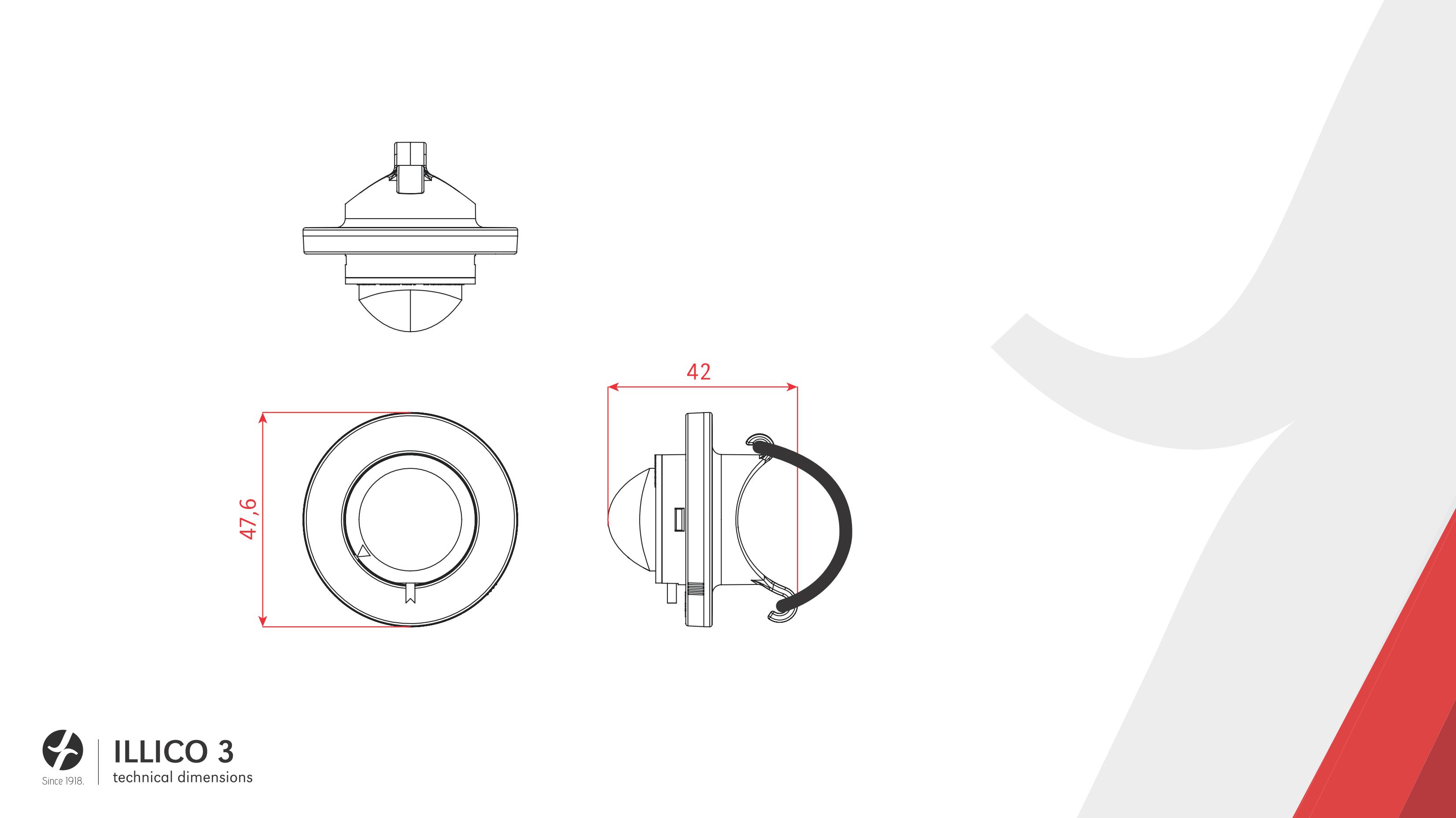 LED Frontlicht mit Reflektor Illico3 von Spanninga