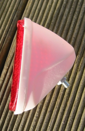 Reflektor oval weiß