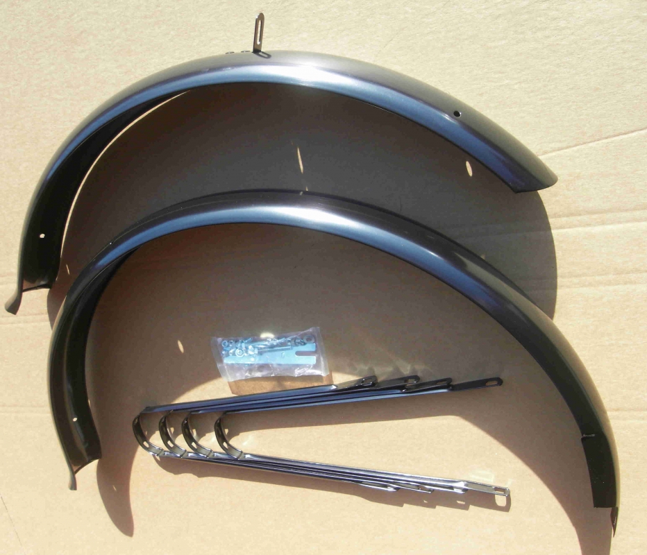 Schutzbleche Ducktail 26 Zoll schwarz 67 mm