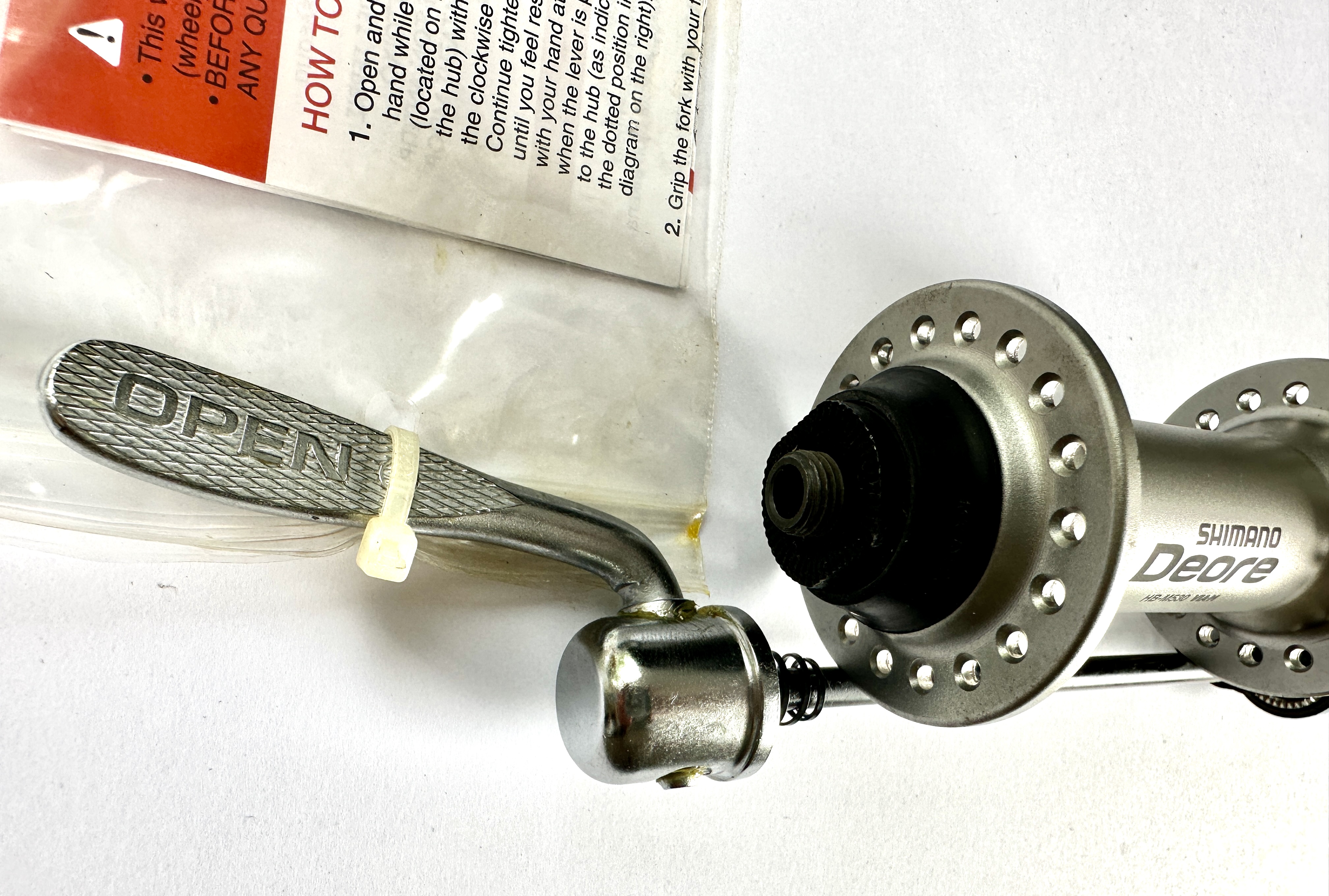 Shimano Deore HB-M530 Vorderradnabe 36-Loch, silber