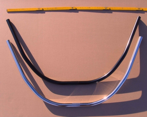 Cruiser Lenker, schwarz, 81 cm, rund gezogen