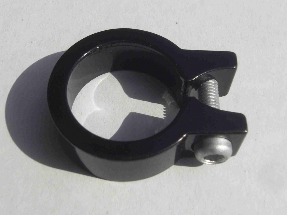 Sattelstützklemme 29,9 Alu schwarz