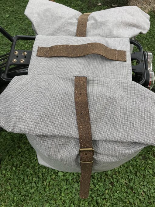 GIOBAG Gepäckträgertasche doppelt, grau