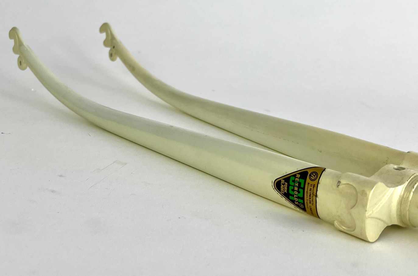 Rennradgabel mit Campagnolo Ausfallenden 700c 70-80er Jahre  Schaftlänge:195 mm Perlmutt