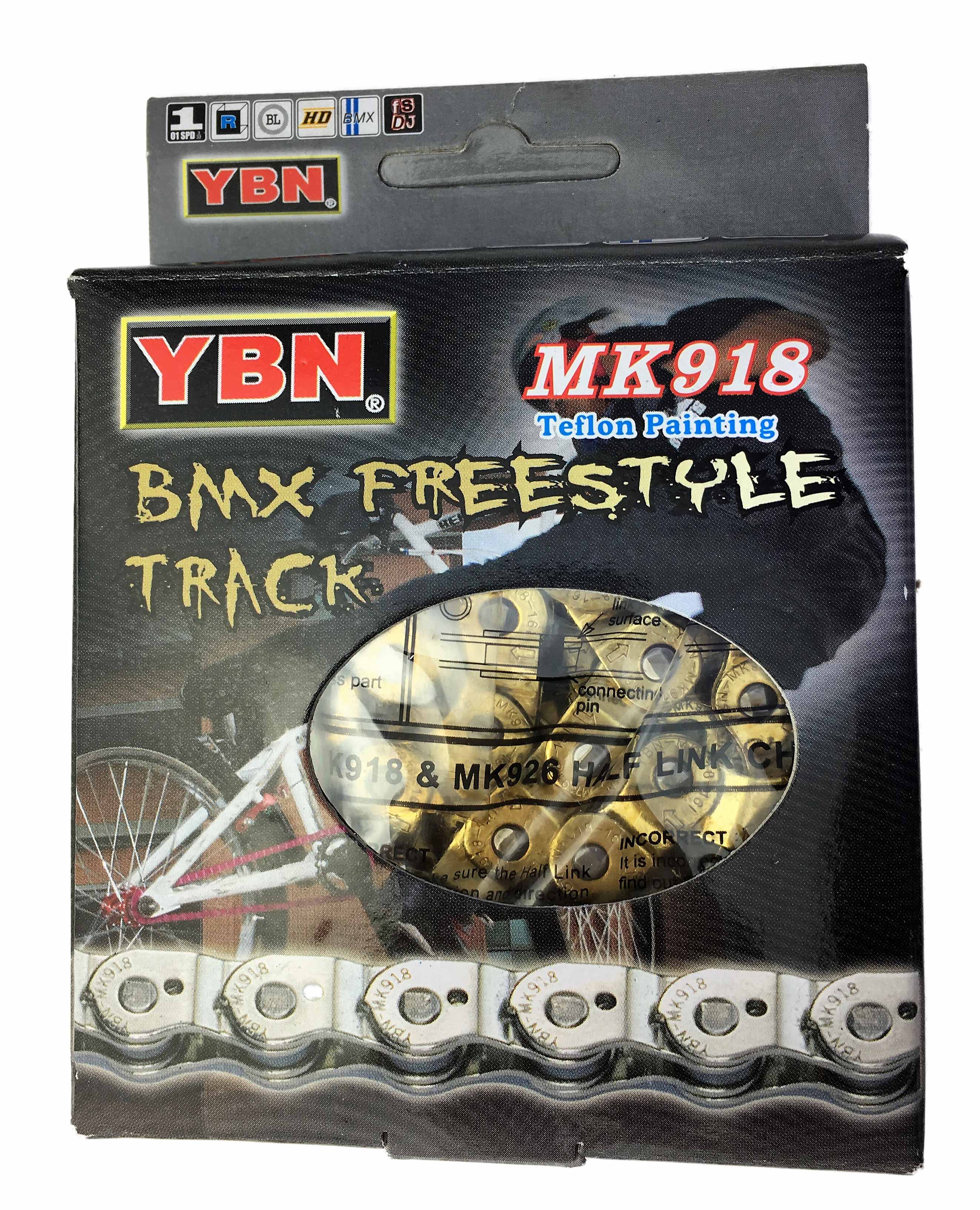Halflink Kette 1/2 x 1/8, Gold