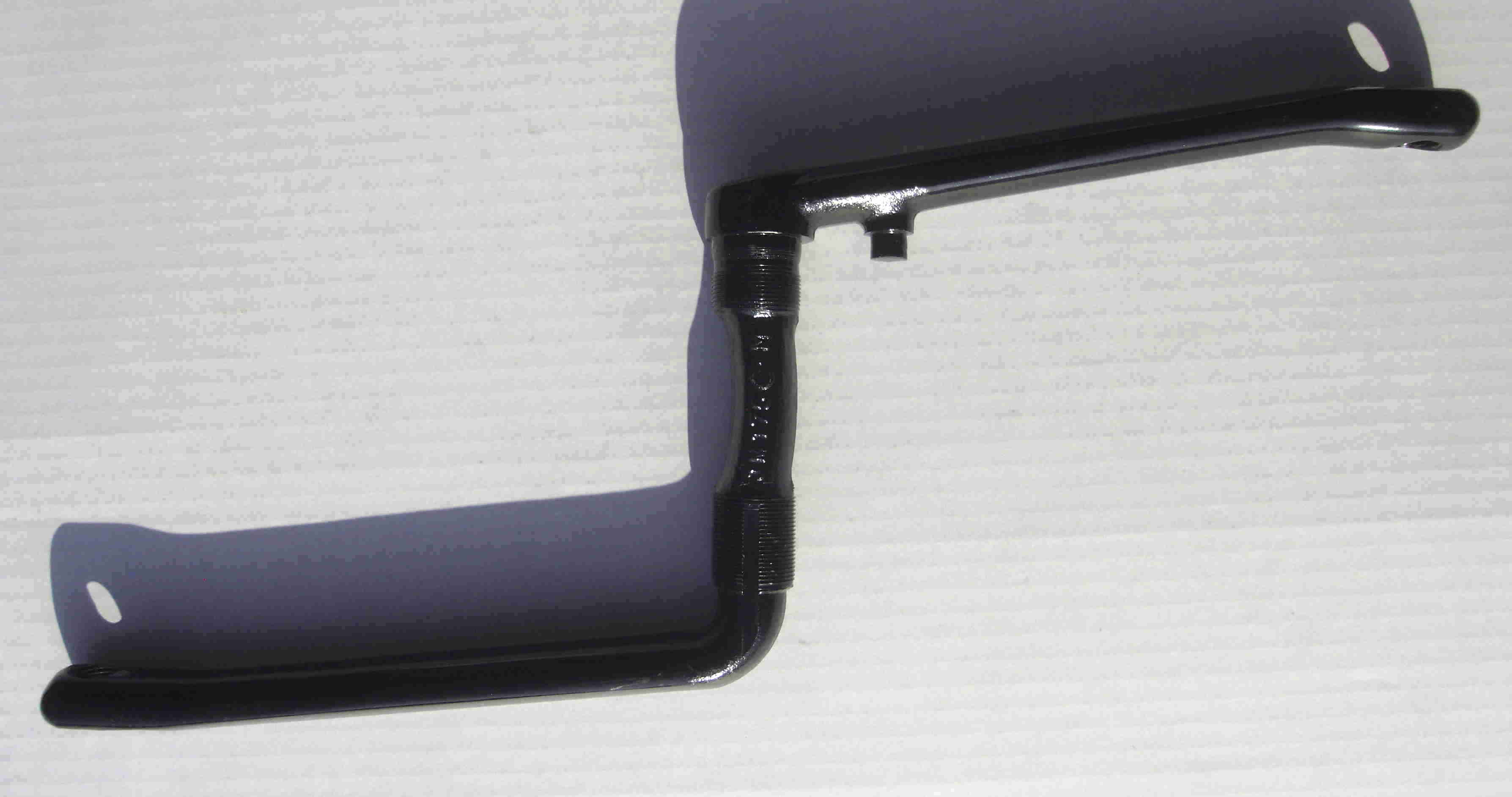 One piece Crank, Kuno Kante 175 mm schwarz Kurbel aus einem Stück