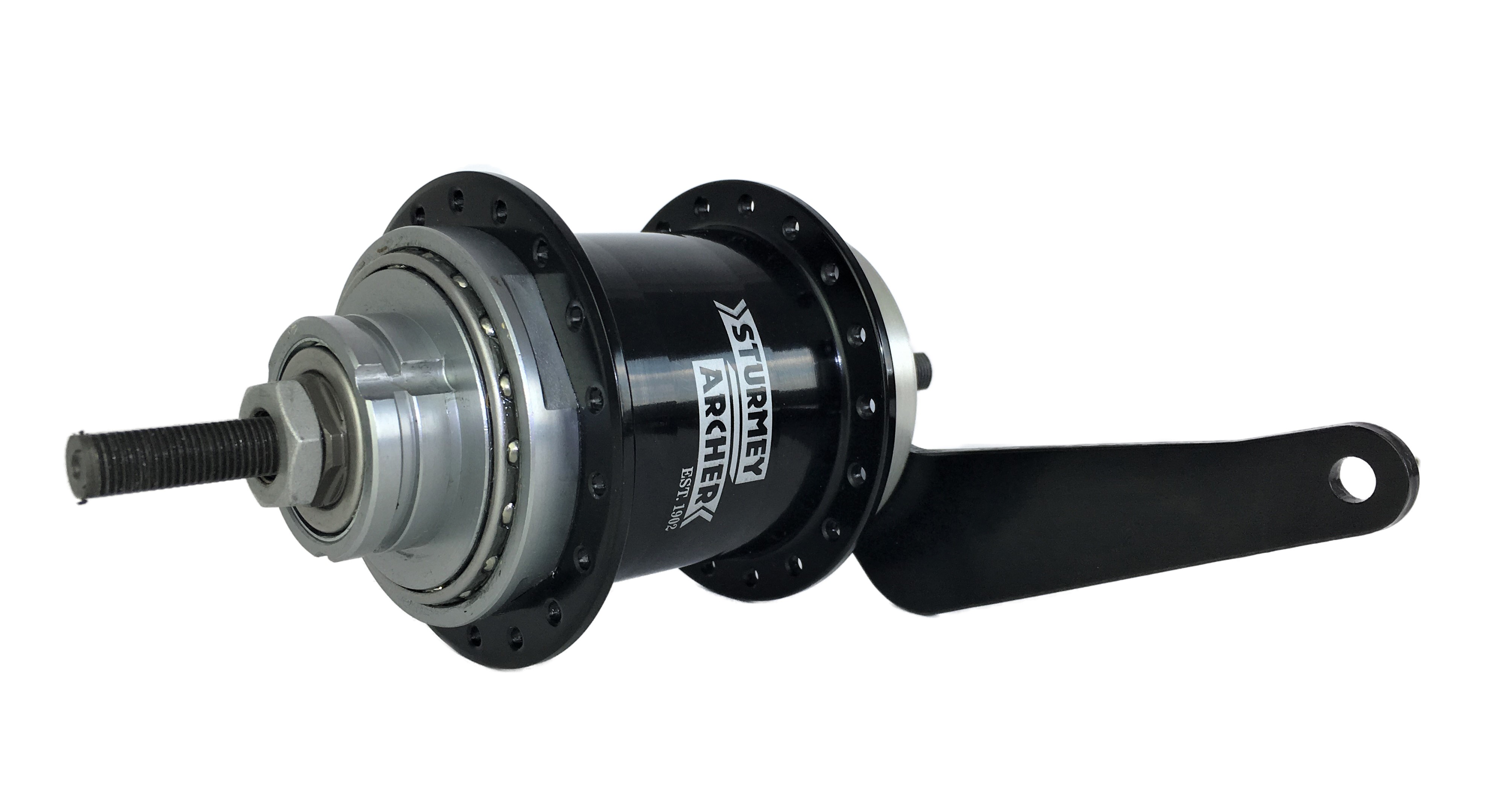 Sturmey Archer 2-Gang Duomatik, 36-Loch schwarz